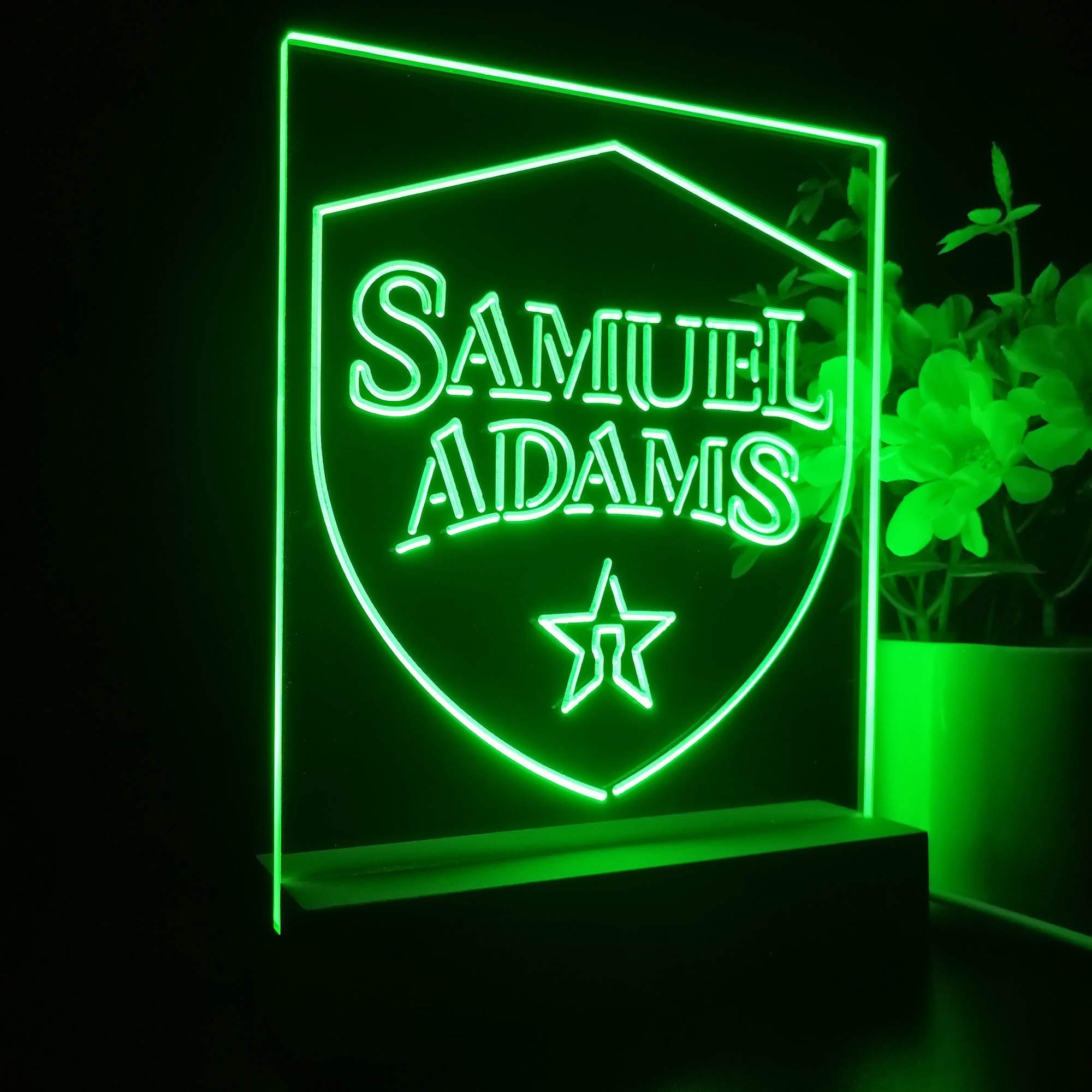 Samuel Adam Badge Night Light Neon Pub Bar Lamp