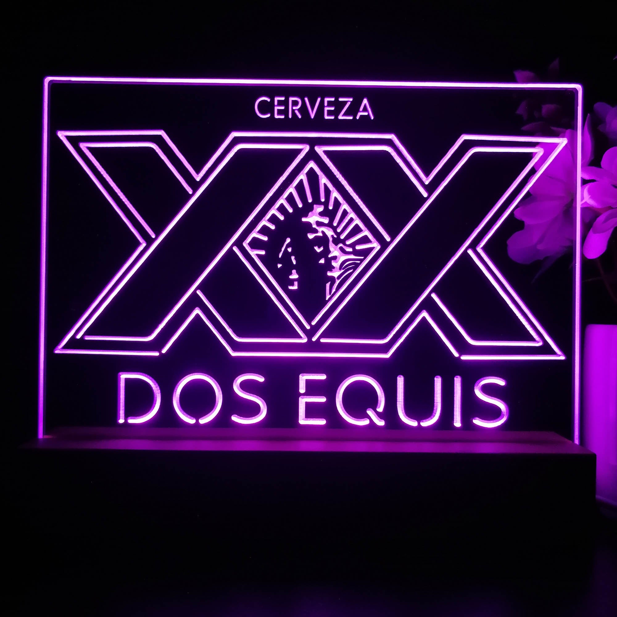 XX Dos Equis Beer Neon Sign Pub Bar Lamp