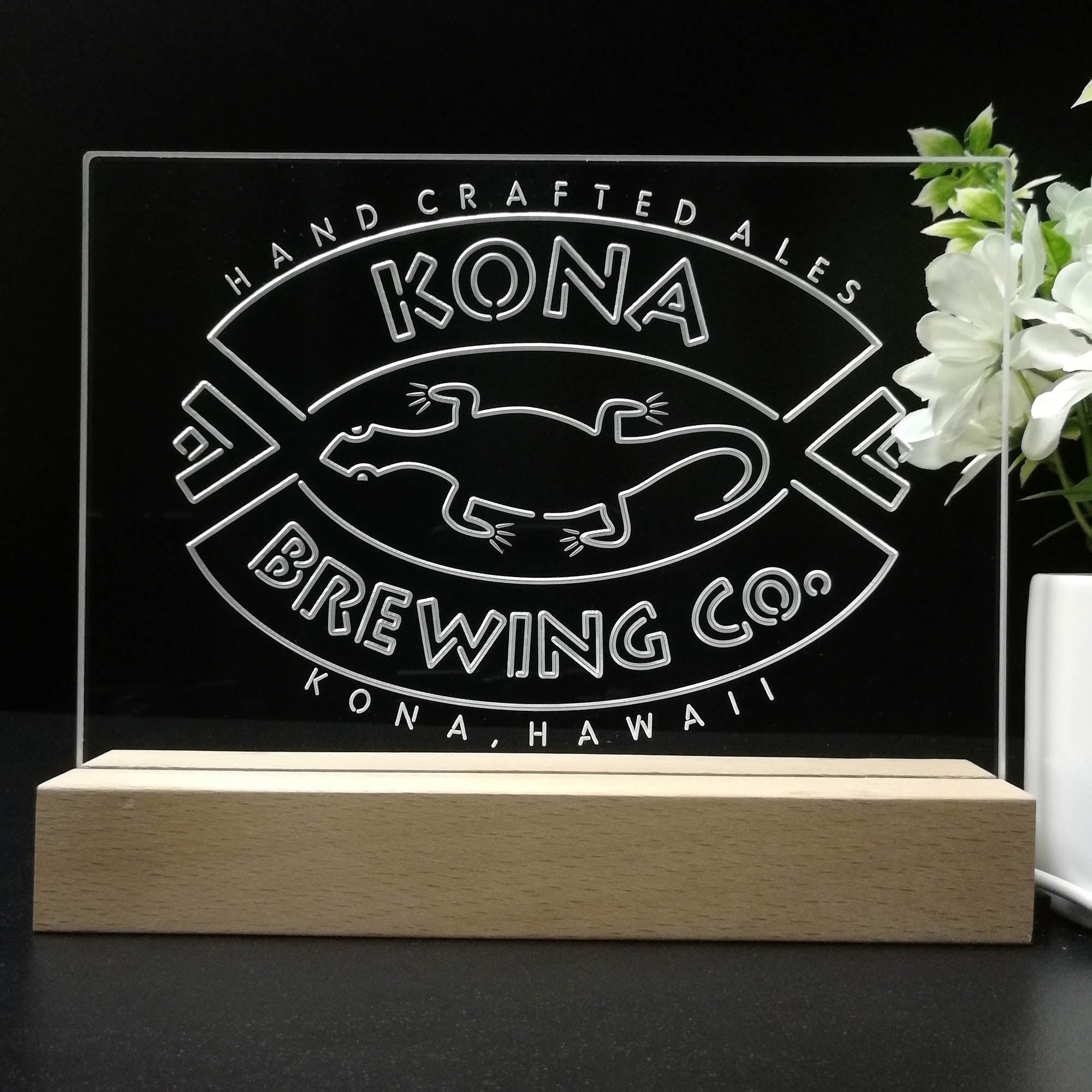 Kona Brewing Co. Hawaii Neon Sign Pub Bar Lamp
