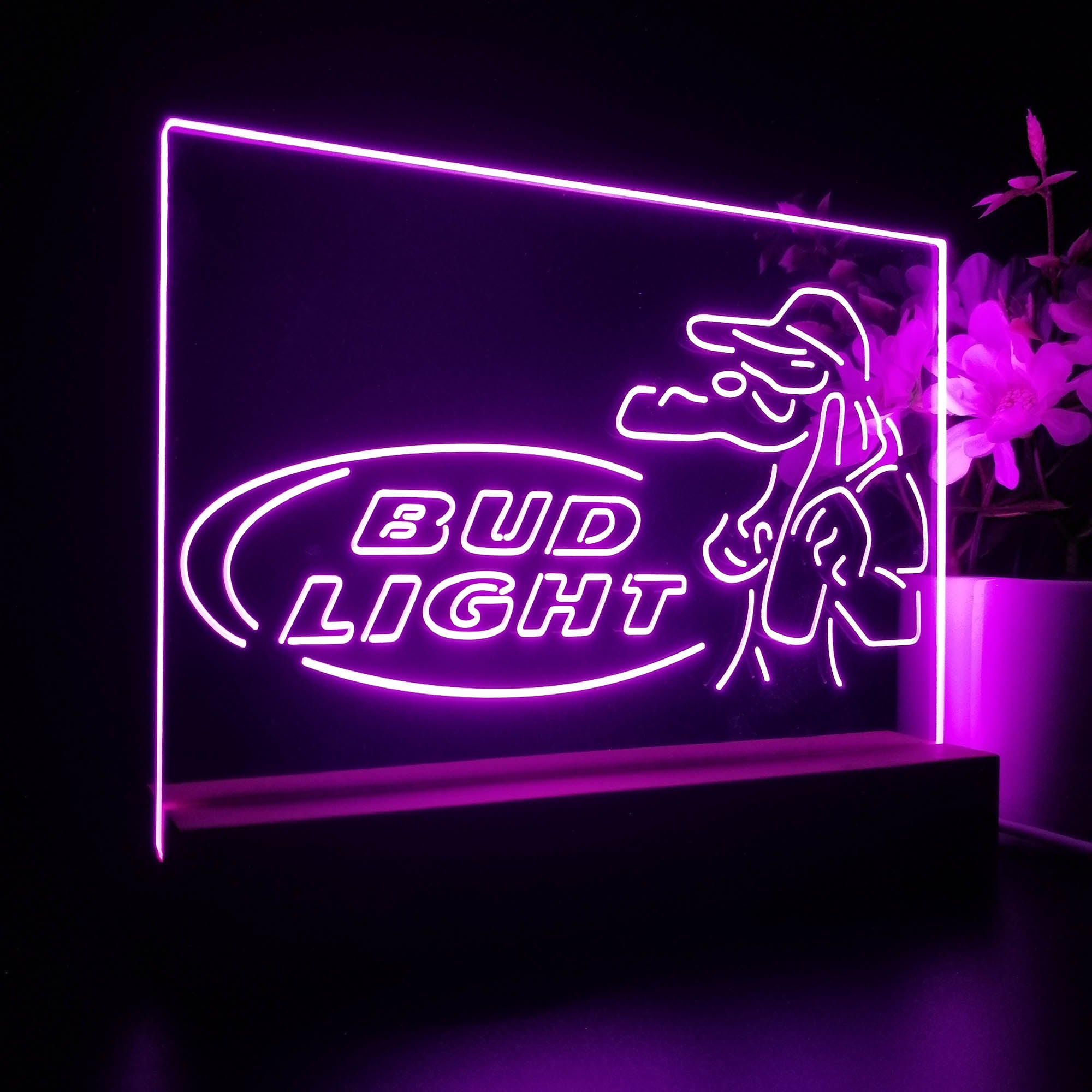 Gators Bud Light Neon Sign Pub Bar Lamp