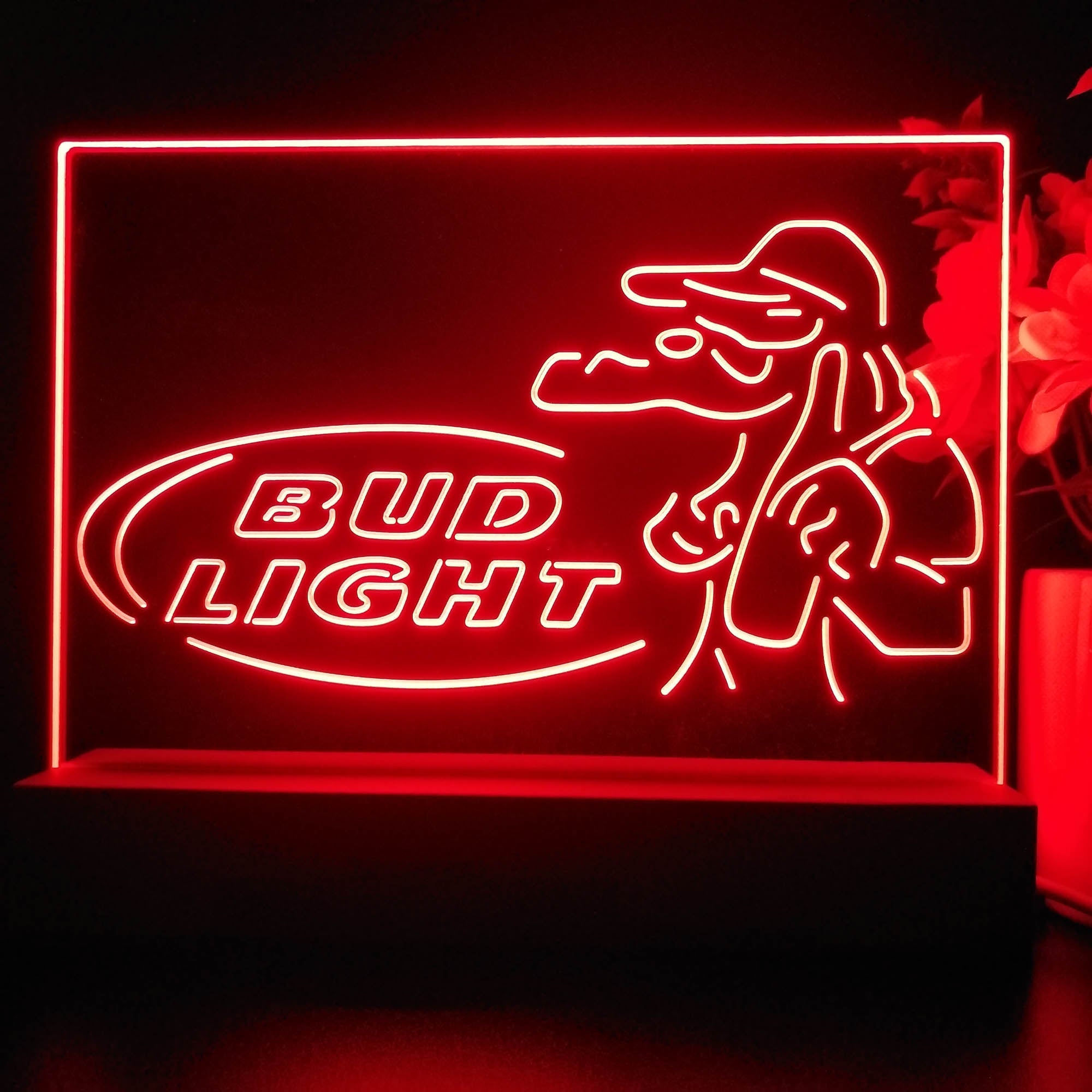 Gators Bud Light Neon Sign Pub Bar Lamp