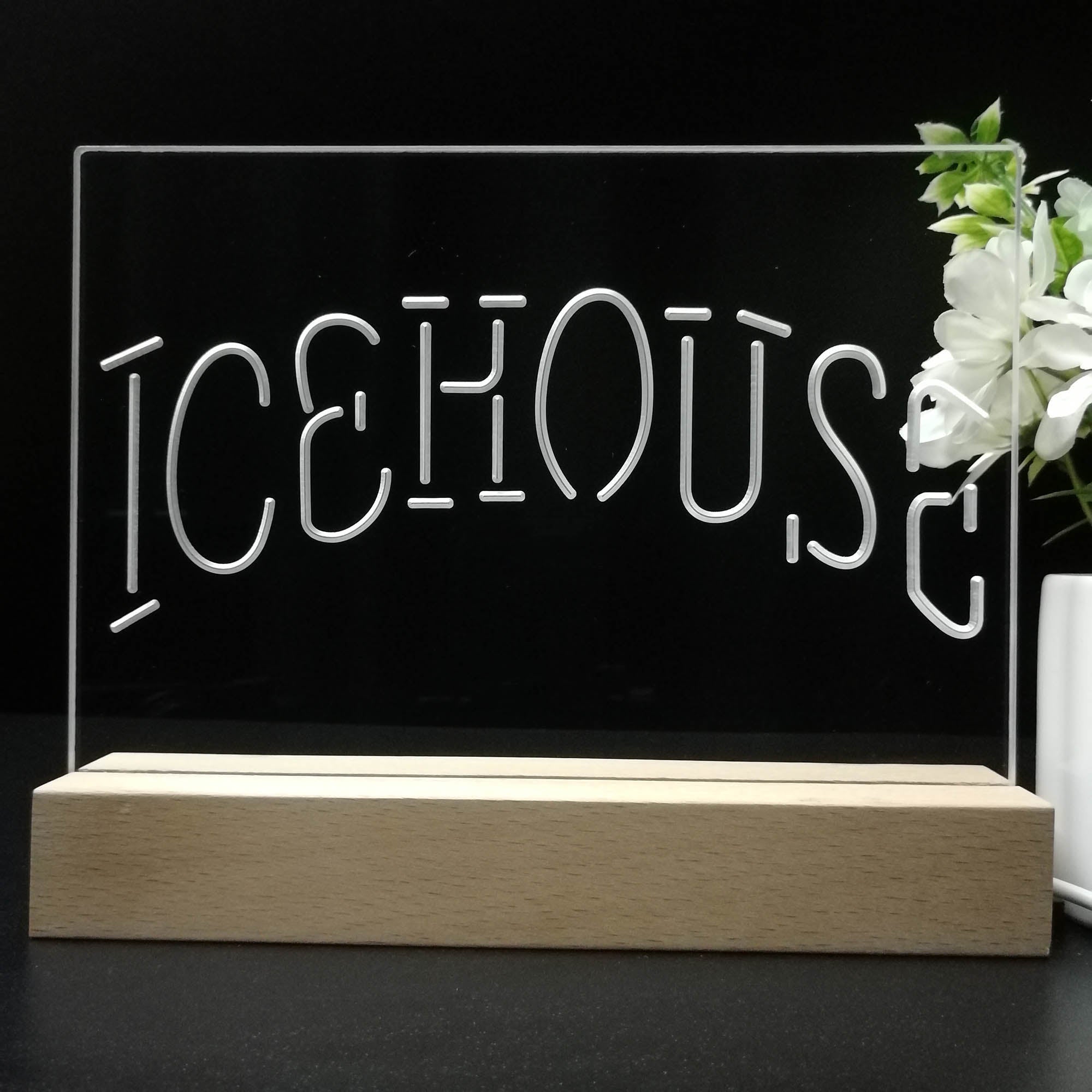 Icehouse Beer Neon Sign Pub Bar Lamp