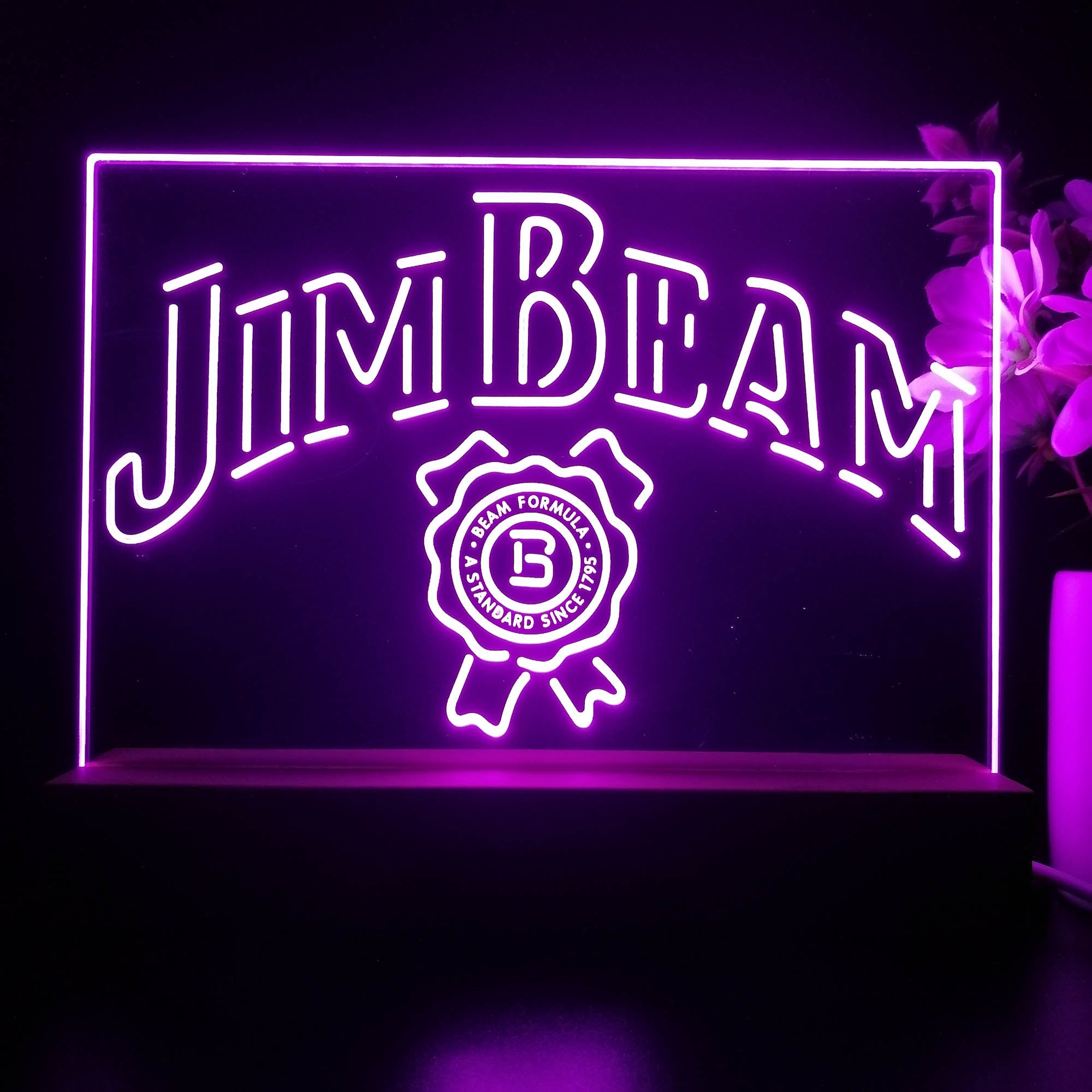 Jim Beam Beer Neon Sign Pub Bar Lamp