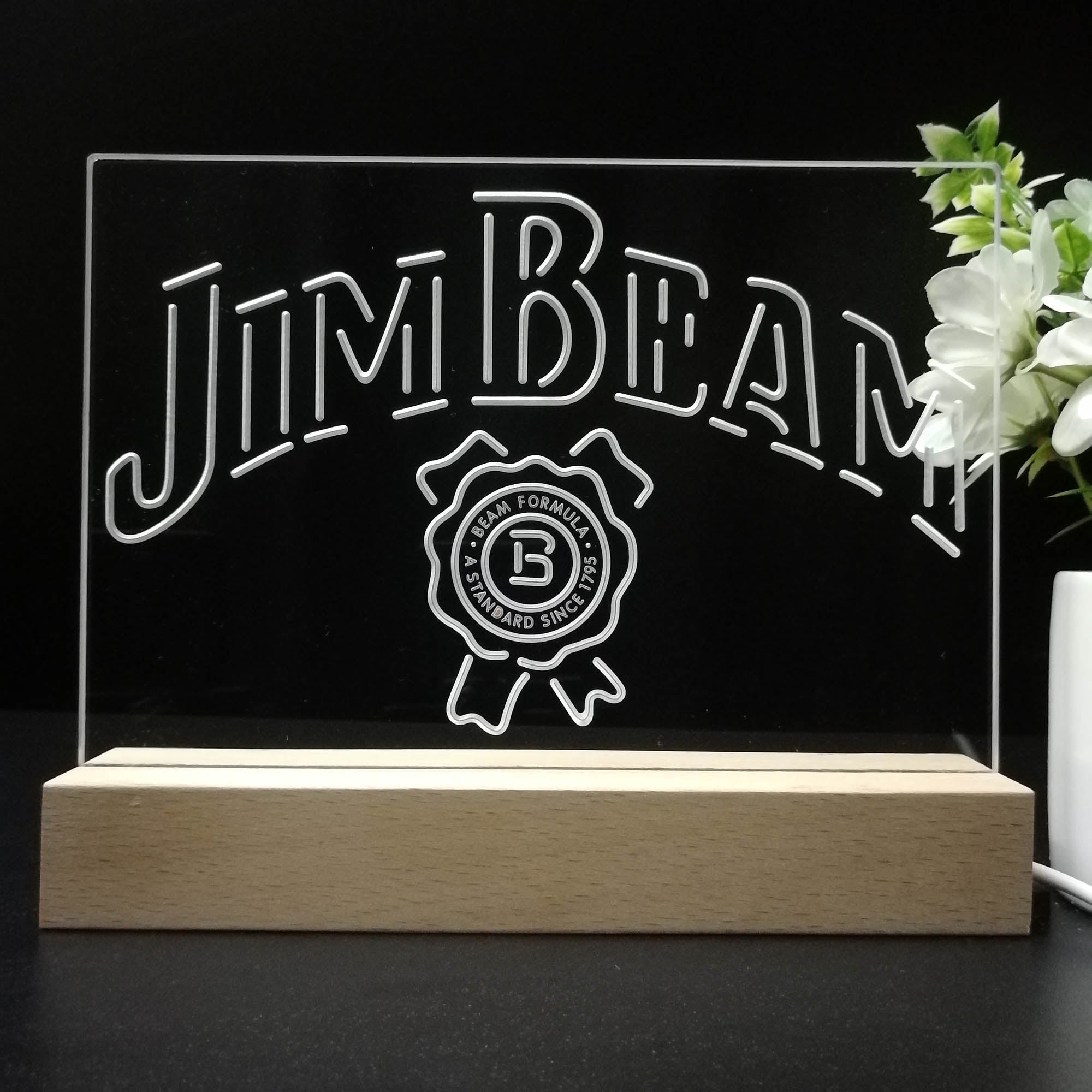 Jim Beam Beer Neon Sign Pub Bar Lamp