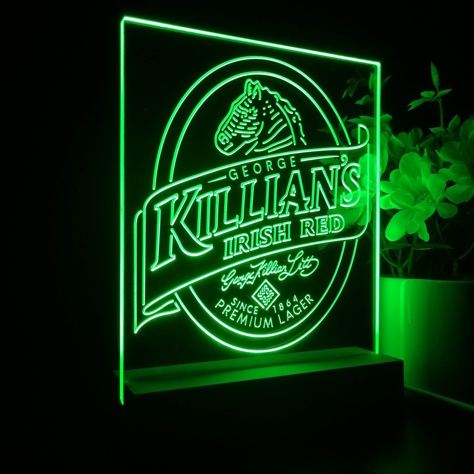 Killian's Irish Beer Night Light Neon Pub Bar Lamp