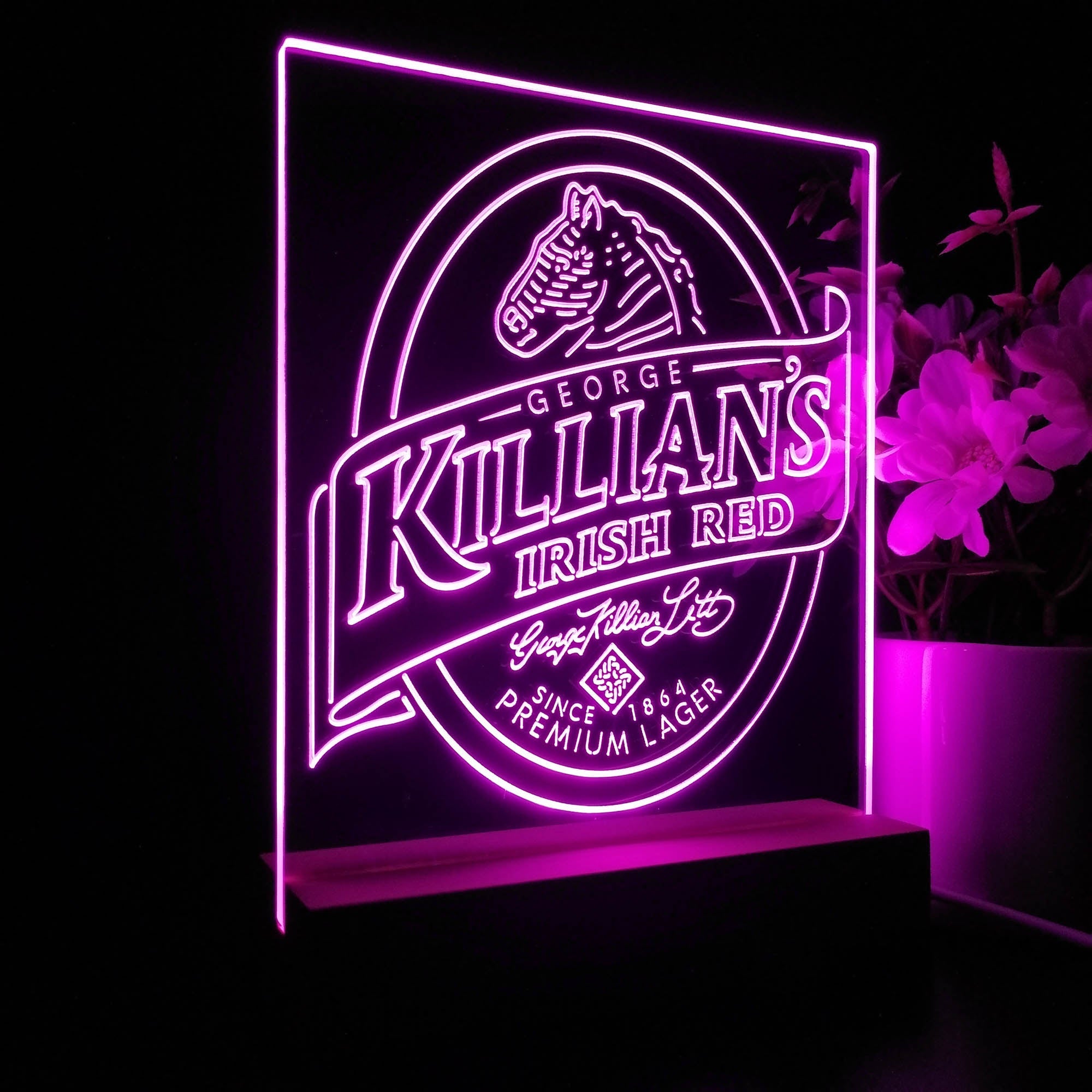 Killian's Irish Beer Night Light Neon Pub Bar Lamp