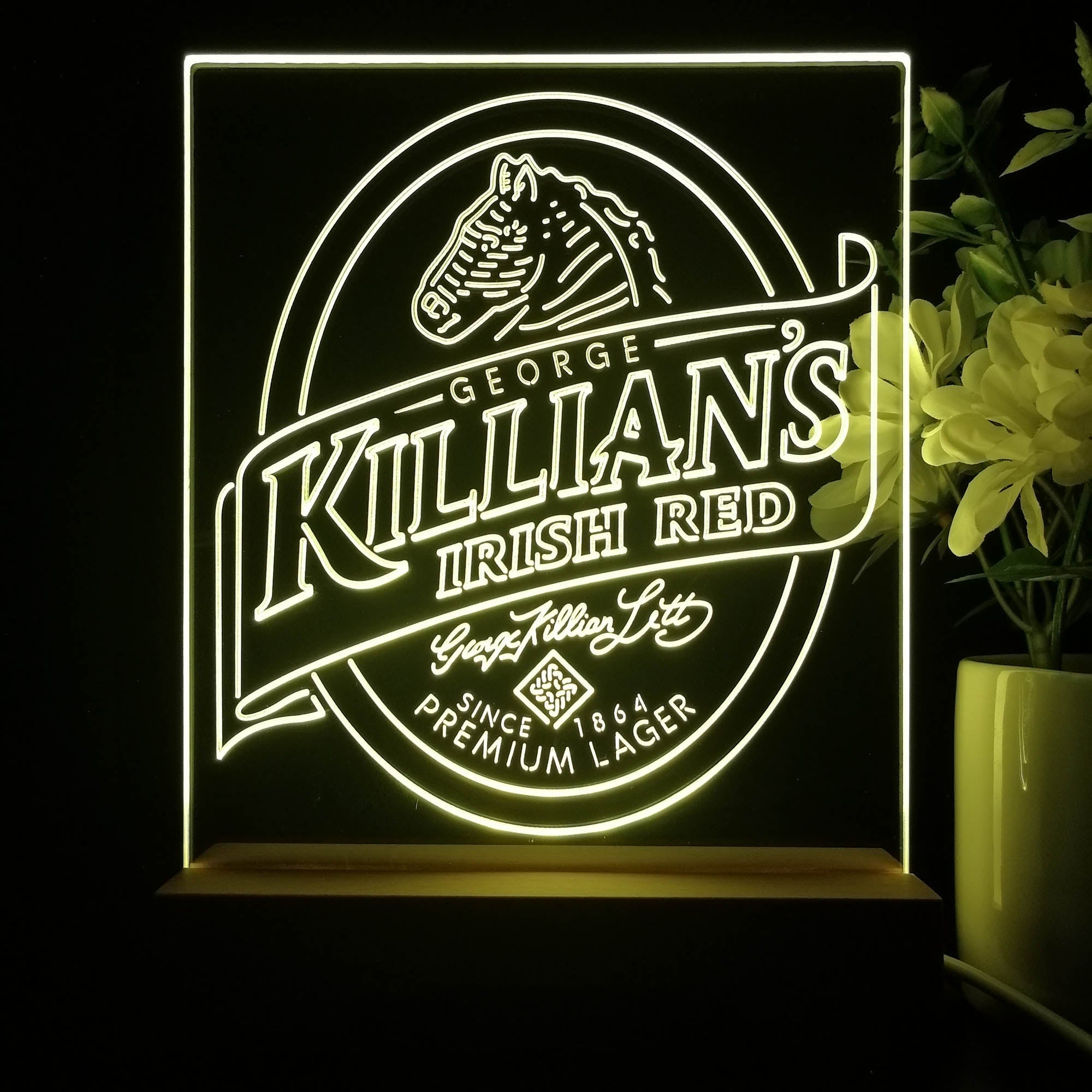 Killian's Irish Beer Night Light Neon Pub Bar Lamp