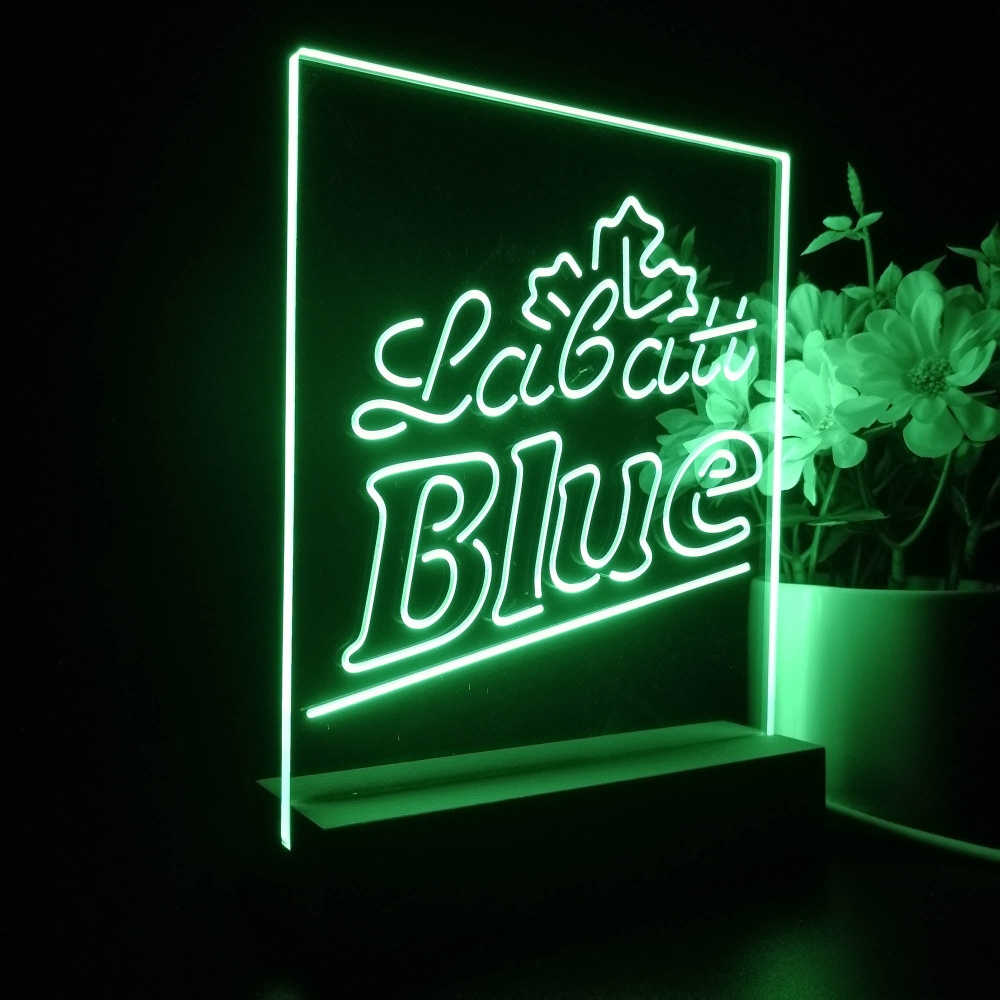Labatt Blue Beer Neon Sign Table Lamp Display PRO LED SIGN