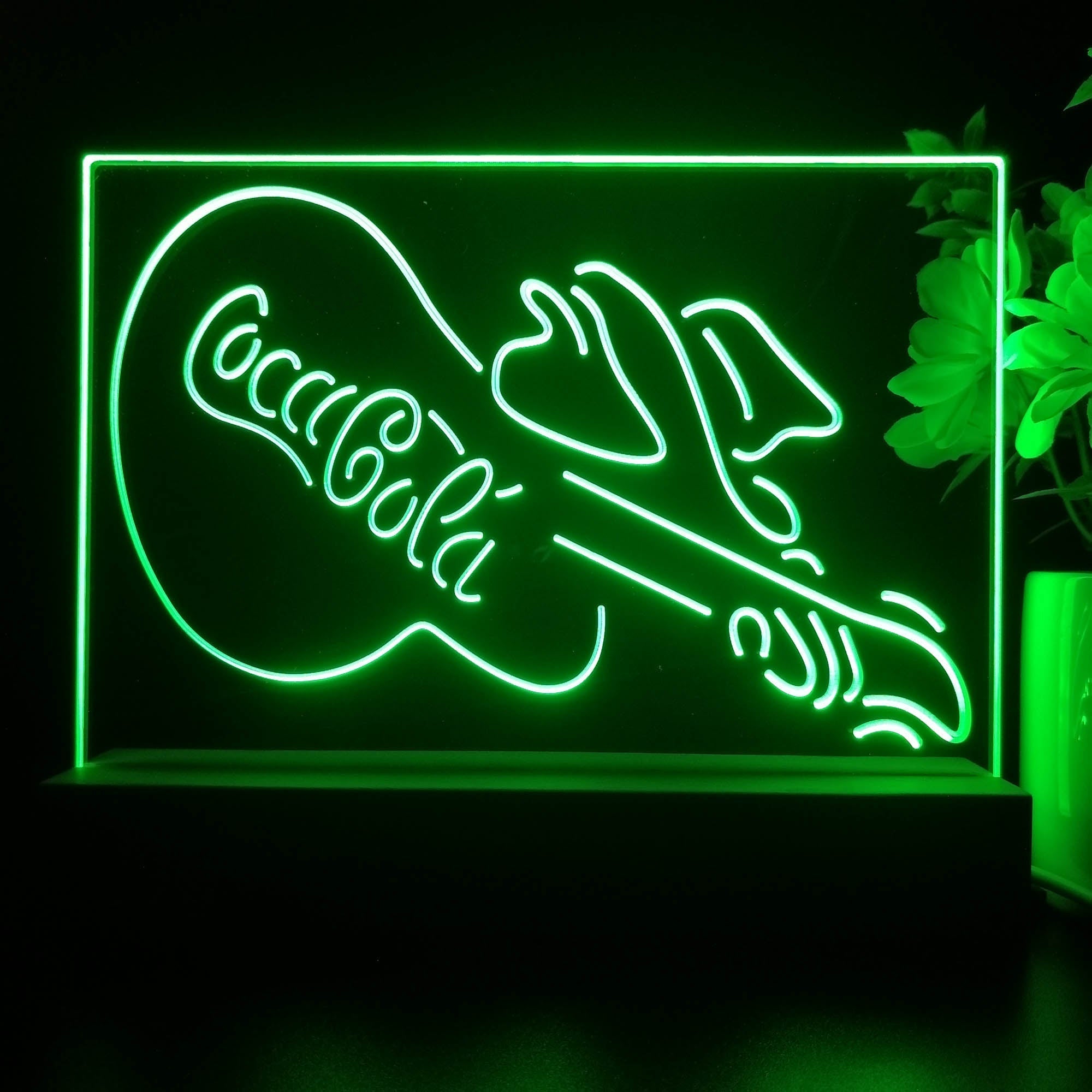 Coca Cola Guitar Bar Neon Sign Pub Bar Lamp