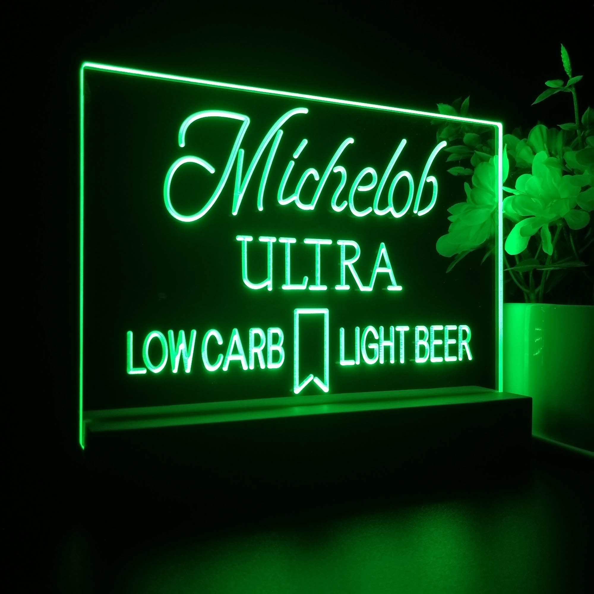 Michelob Ultra Low Carb Light Beer Neon Sign Pub Bar Lamp