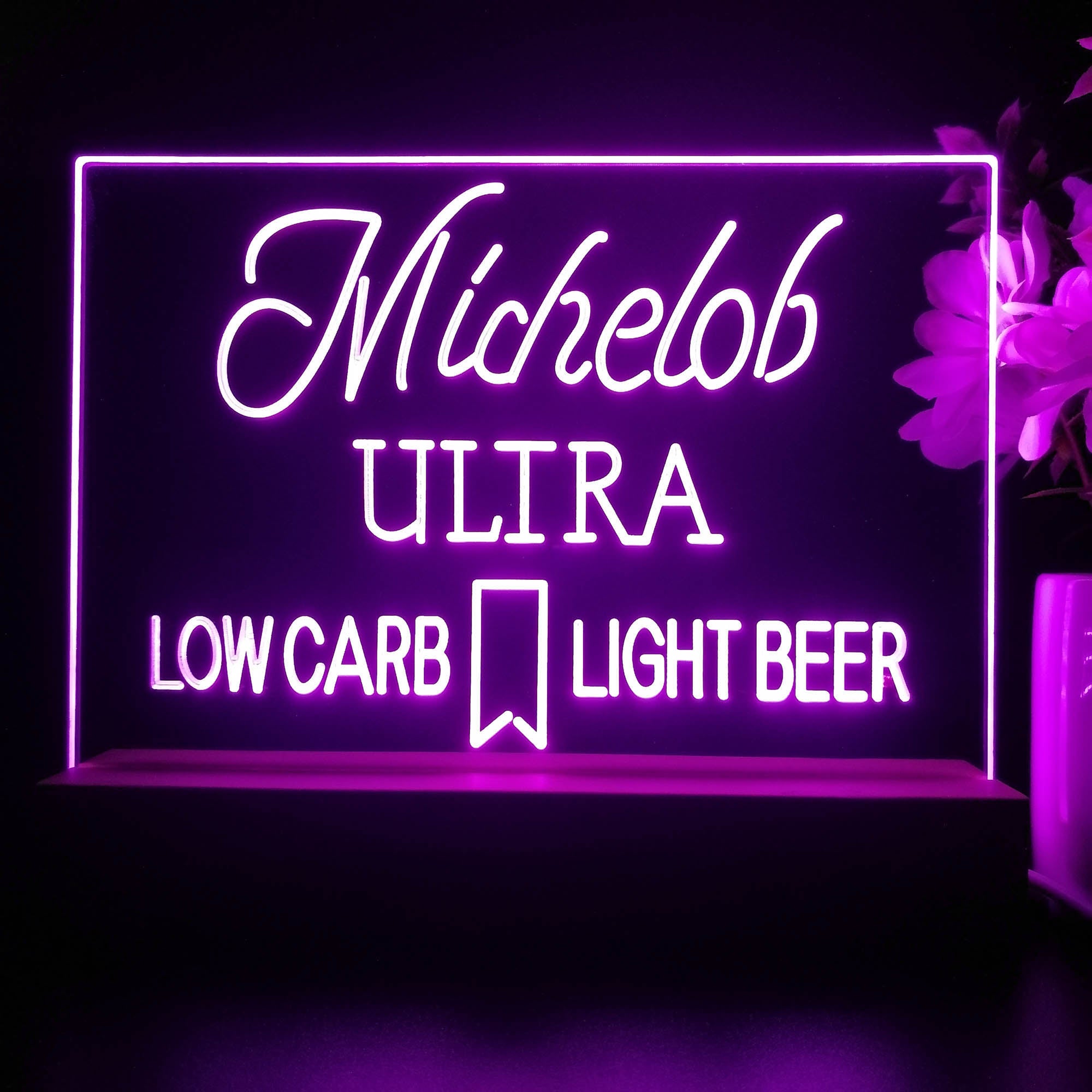 Michelob Ultra Low Carb Light Beer Neon Sign Pub Bar Lamp