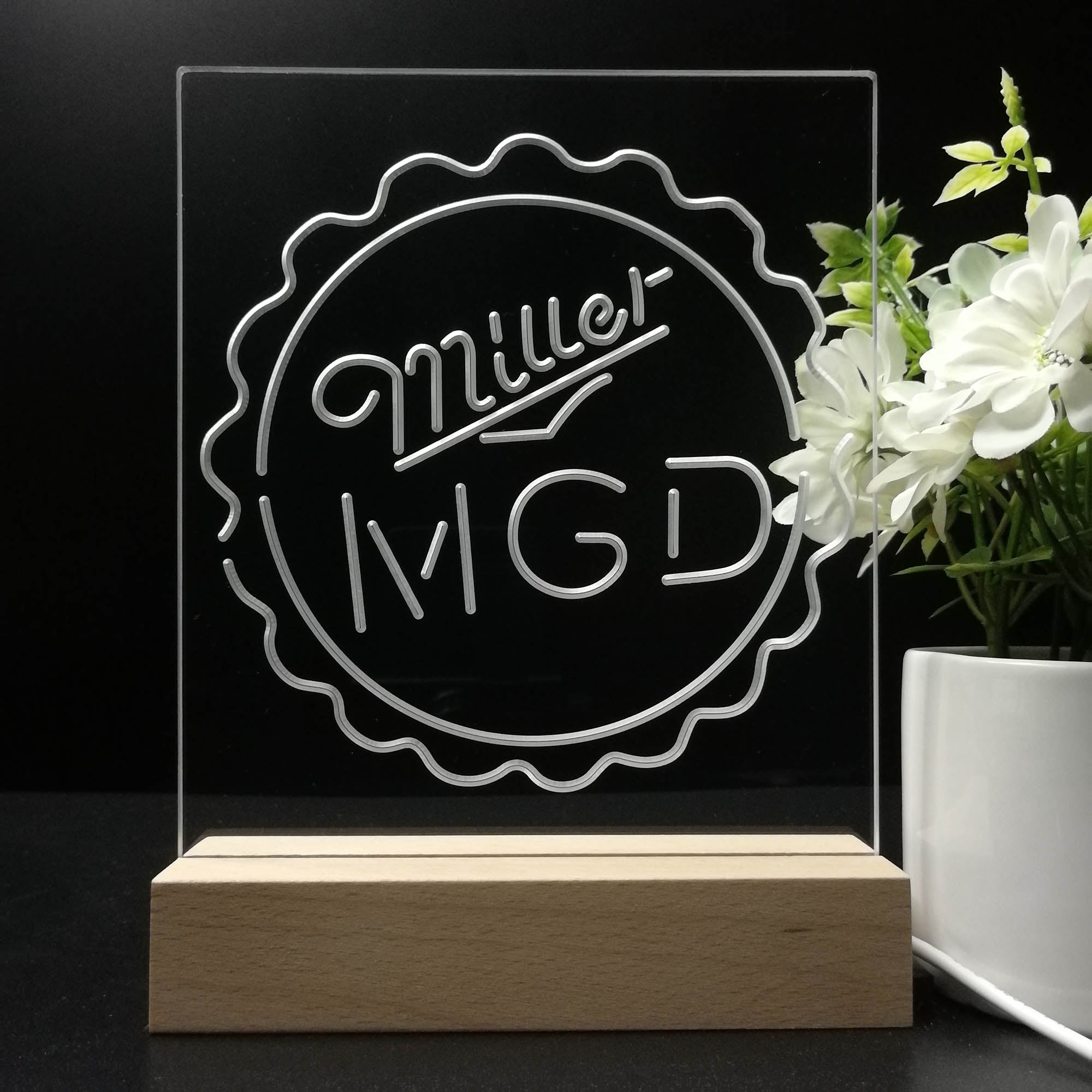 Miller Lite MGD Bottle Cap Neon Sign Table Lamp Display PRO LED SIGN miller-lite-mgd-bottle-cap-neon-sign-table-lamp-display-pro-led-sign