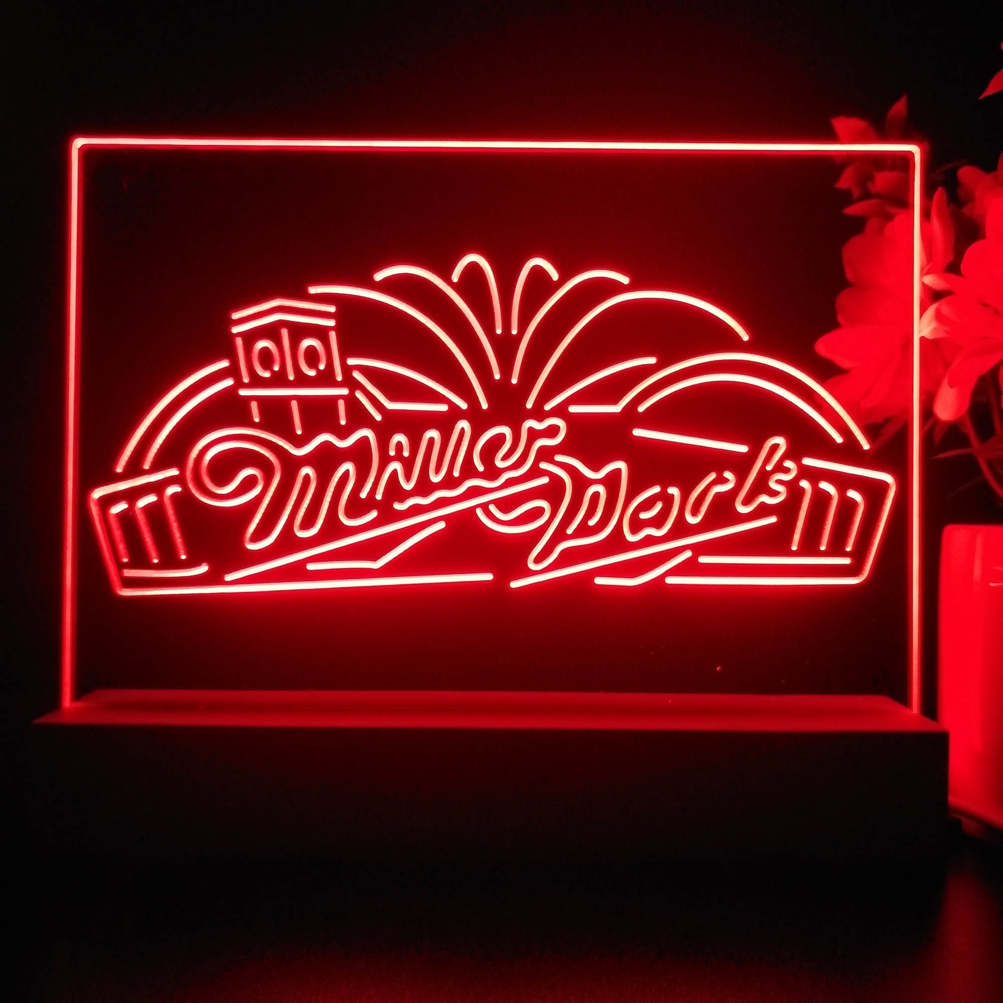 Miller Park Beer Neon Sign Pub Bar Lamp