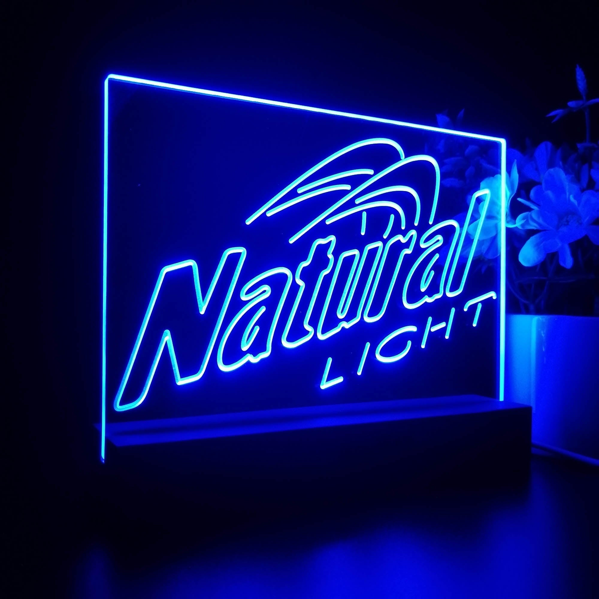 Natural Light Beer Neon Sign Pub Bar Lamp