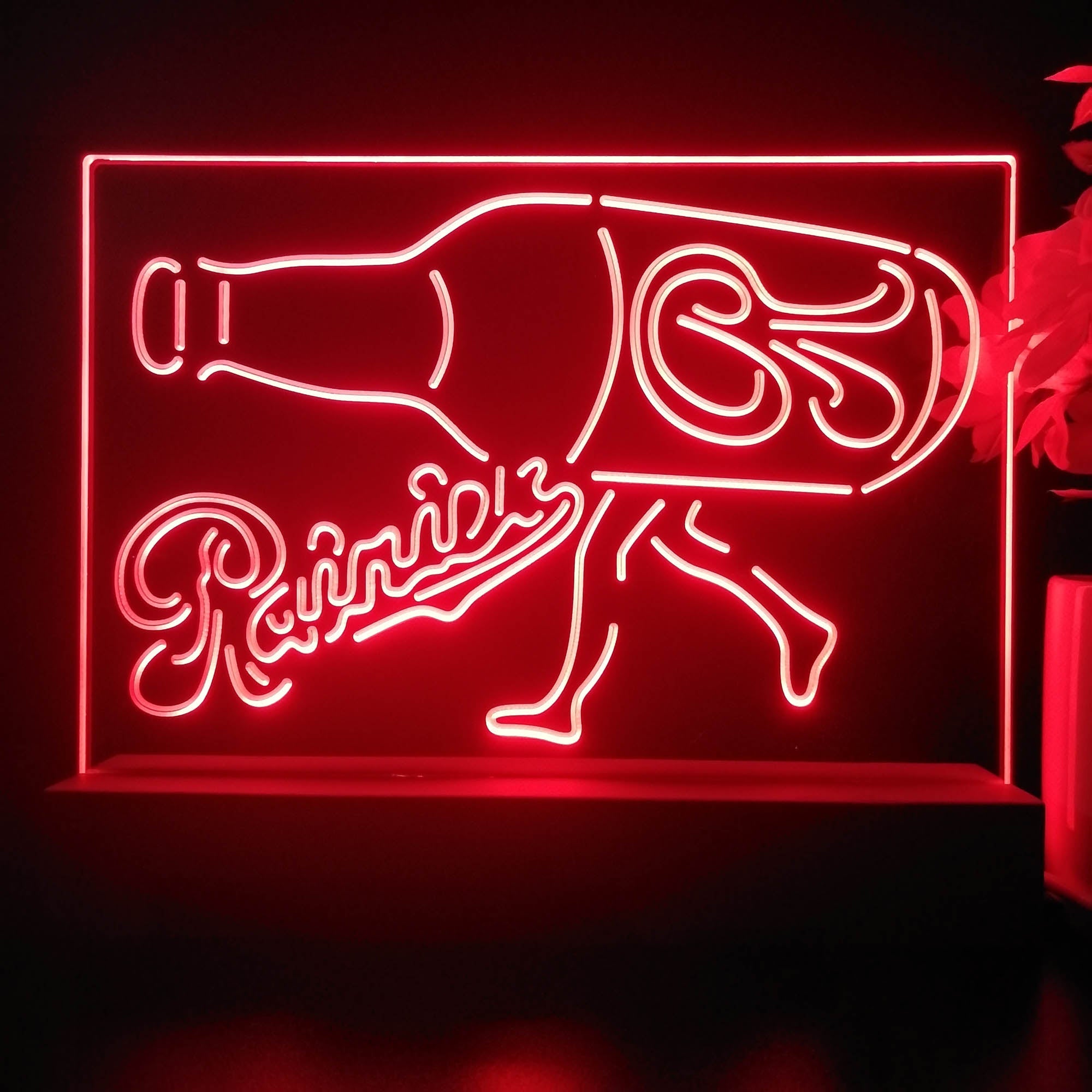Rainier Walking Bottle Neon Sign Pub Bar Lamp