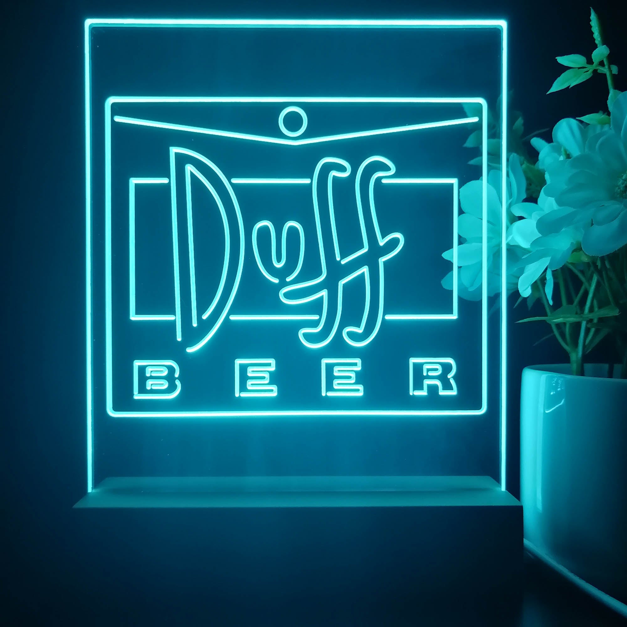 Duff Beer Bar 3D Illusion Night Light Desk Lamp