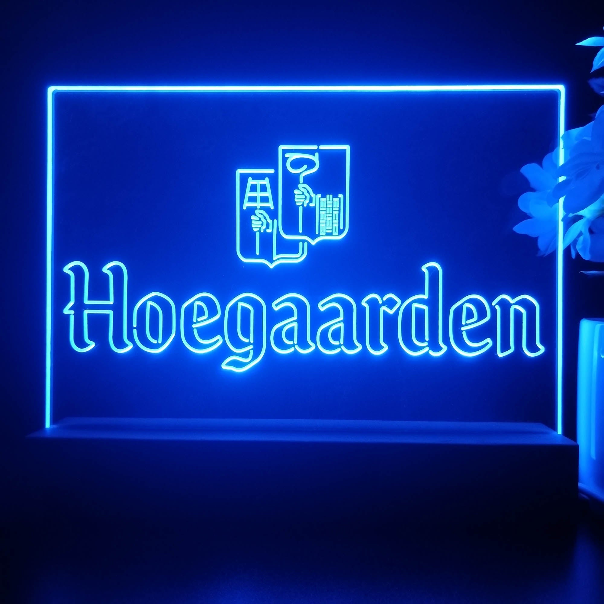 Hoegaarden Wheat Beer Neon Sign Pub Bar Lamp