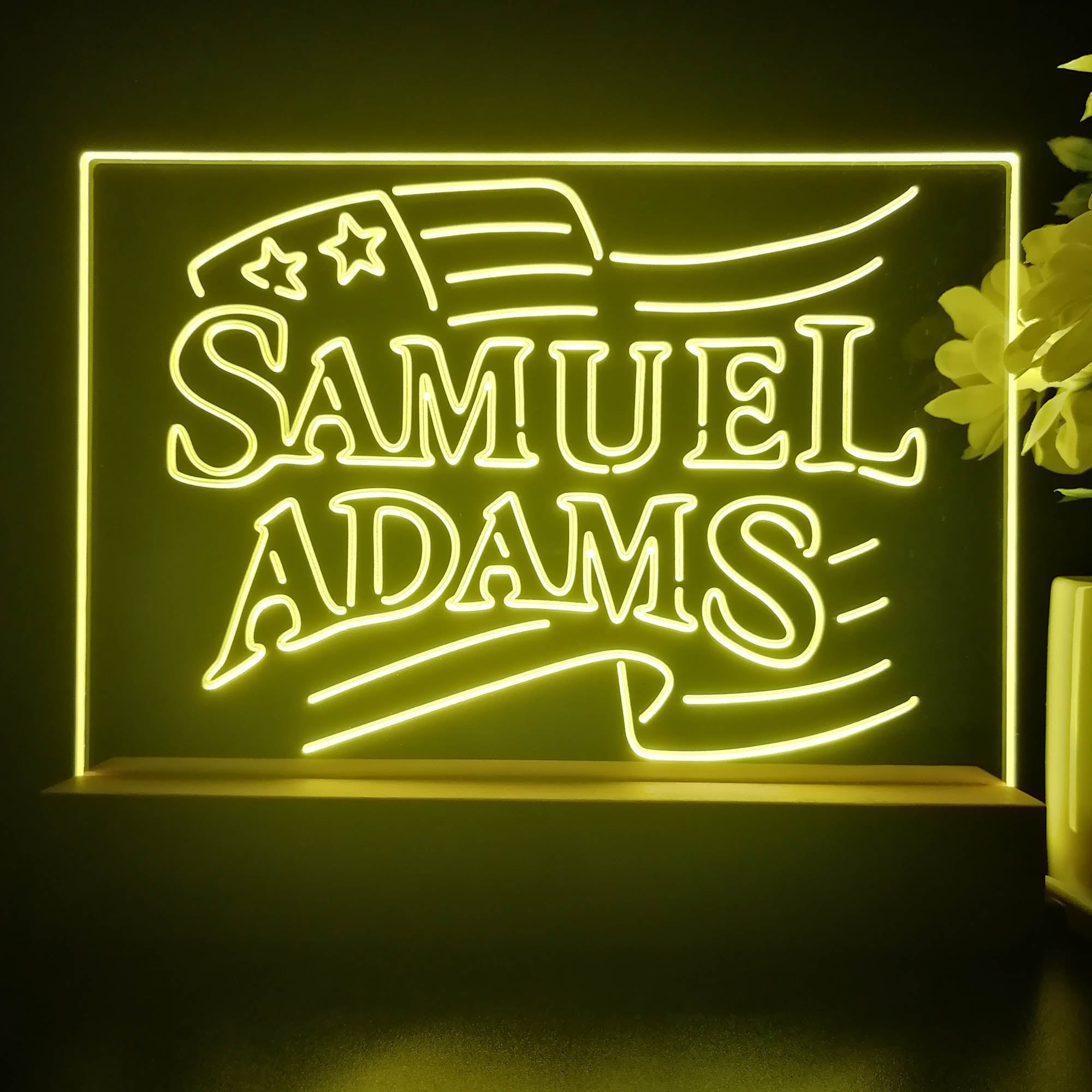 Samuels Adams Beer Neon Sign Pub Bar Lamp