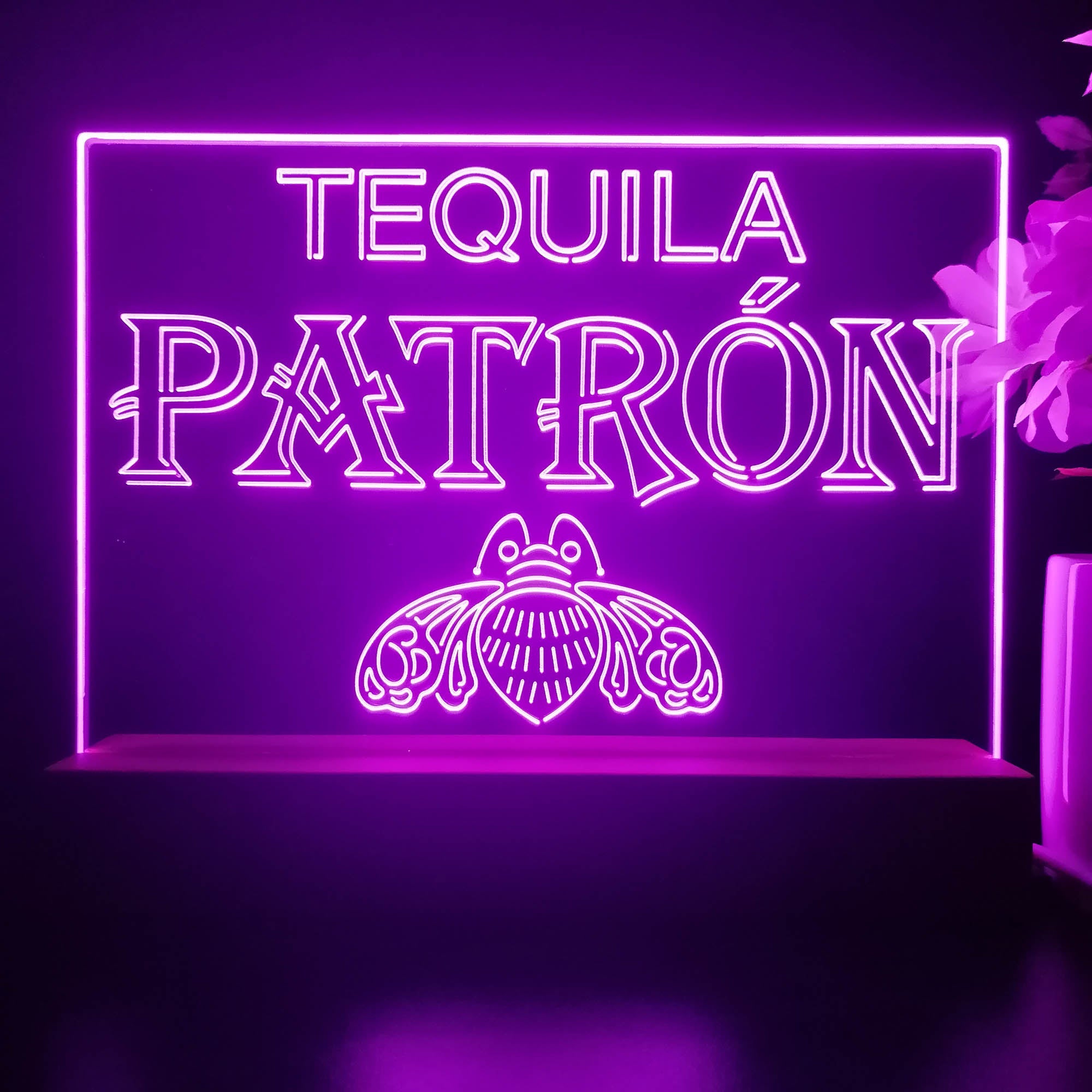 Tequila Patron Wine Neon Sign Pub Bar Lamp