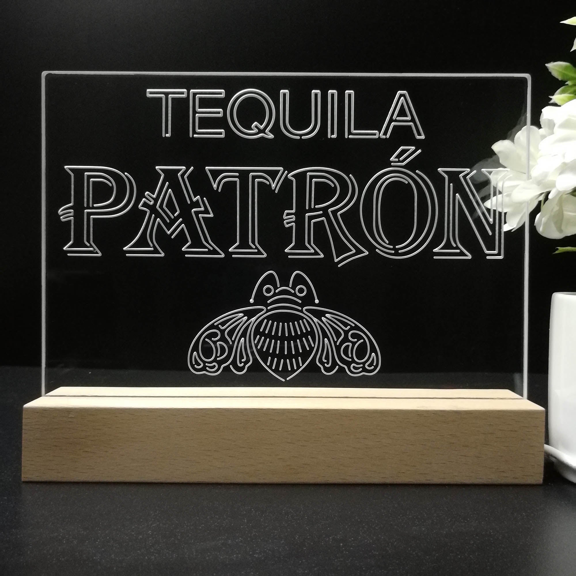 Tequila Patron Wine Neon Pub Bar Sign LED Lamp | PRO LED SIGN