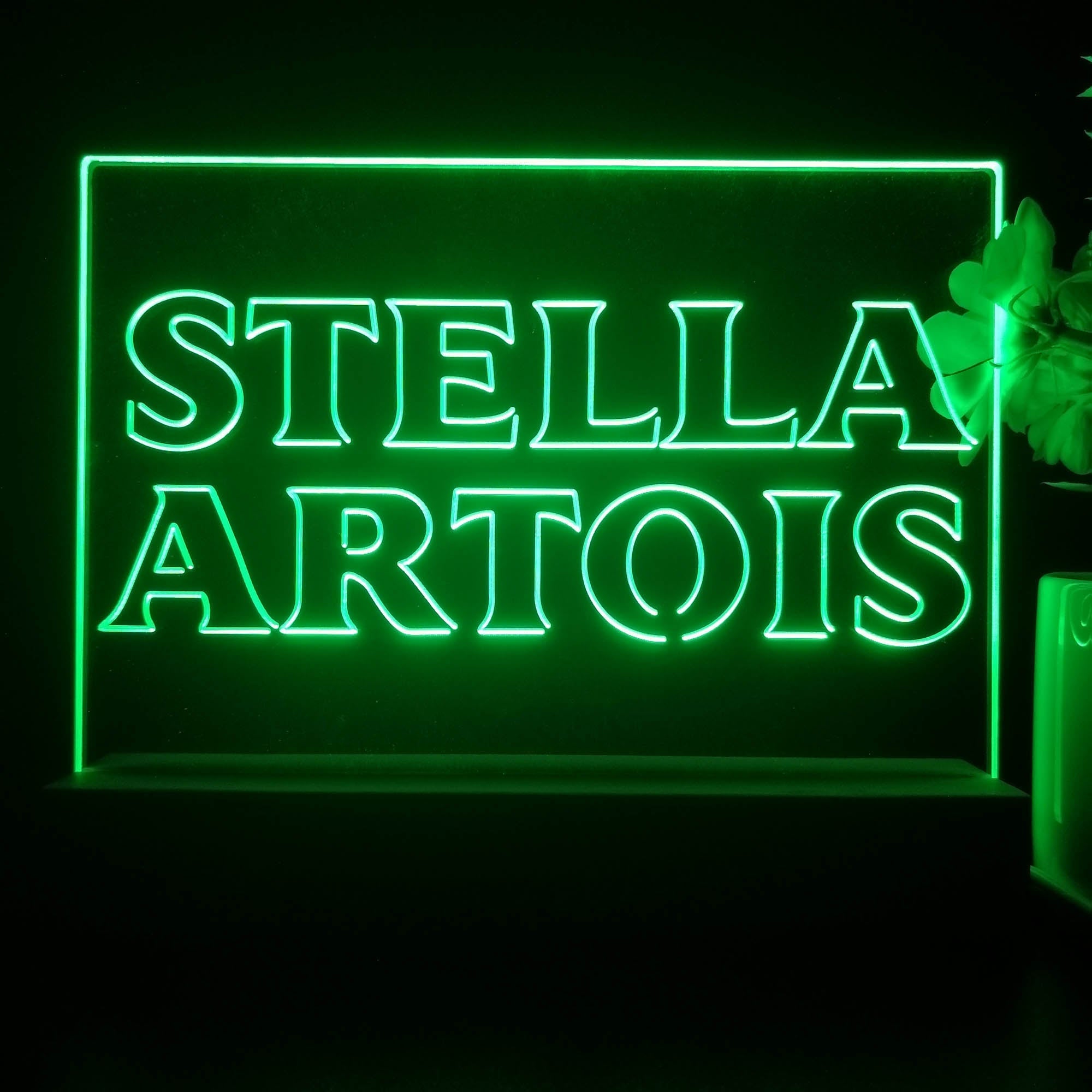 Stella Artois Beer Neon Sign Pub Bar Lamp