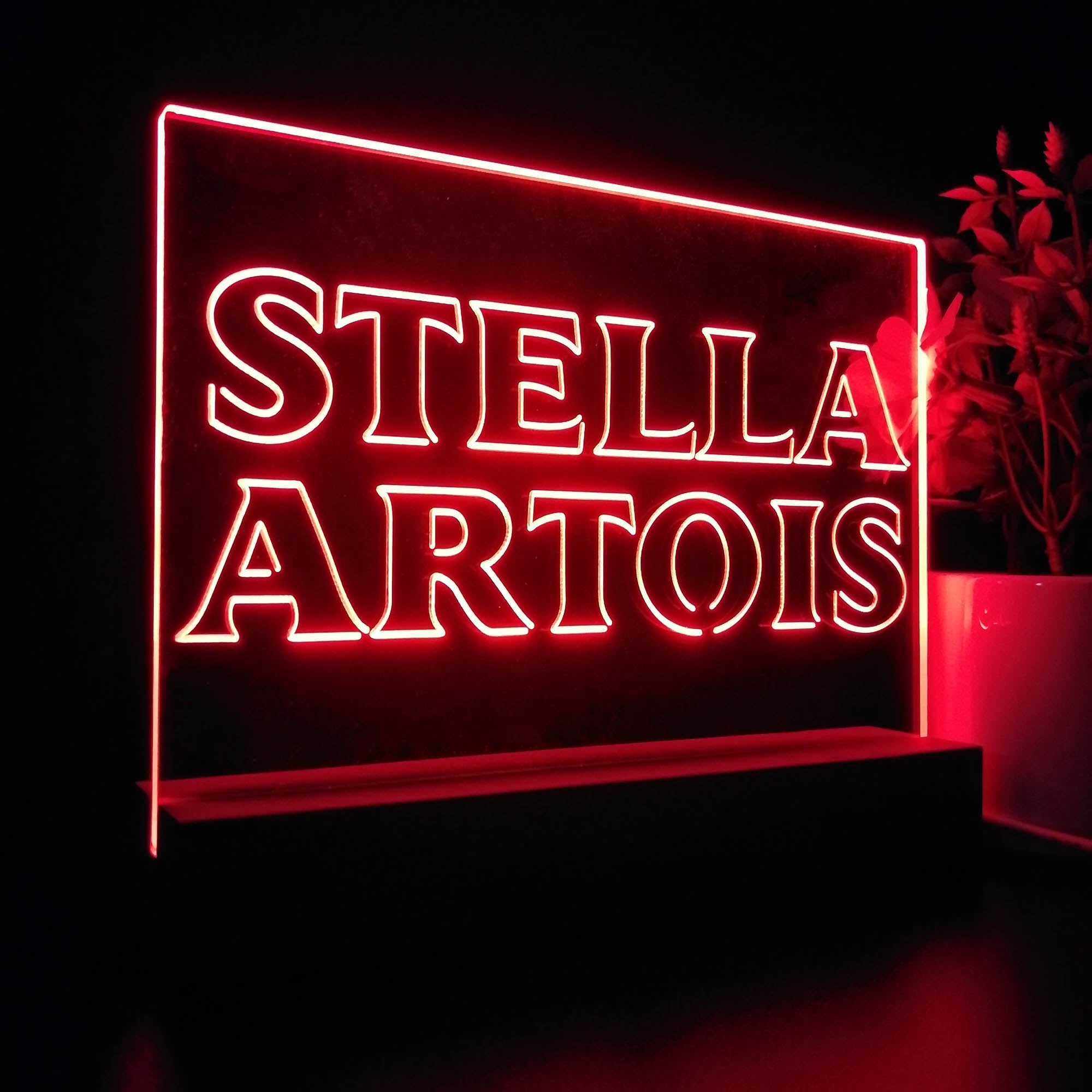 Stella Artois Beer Neon Sign Pub Bar Lamp