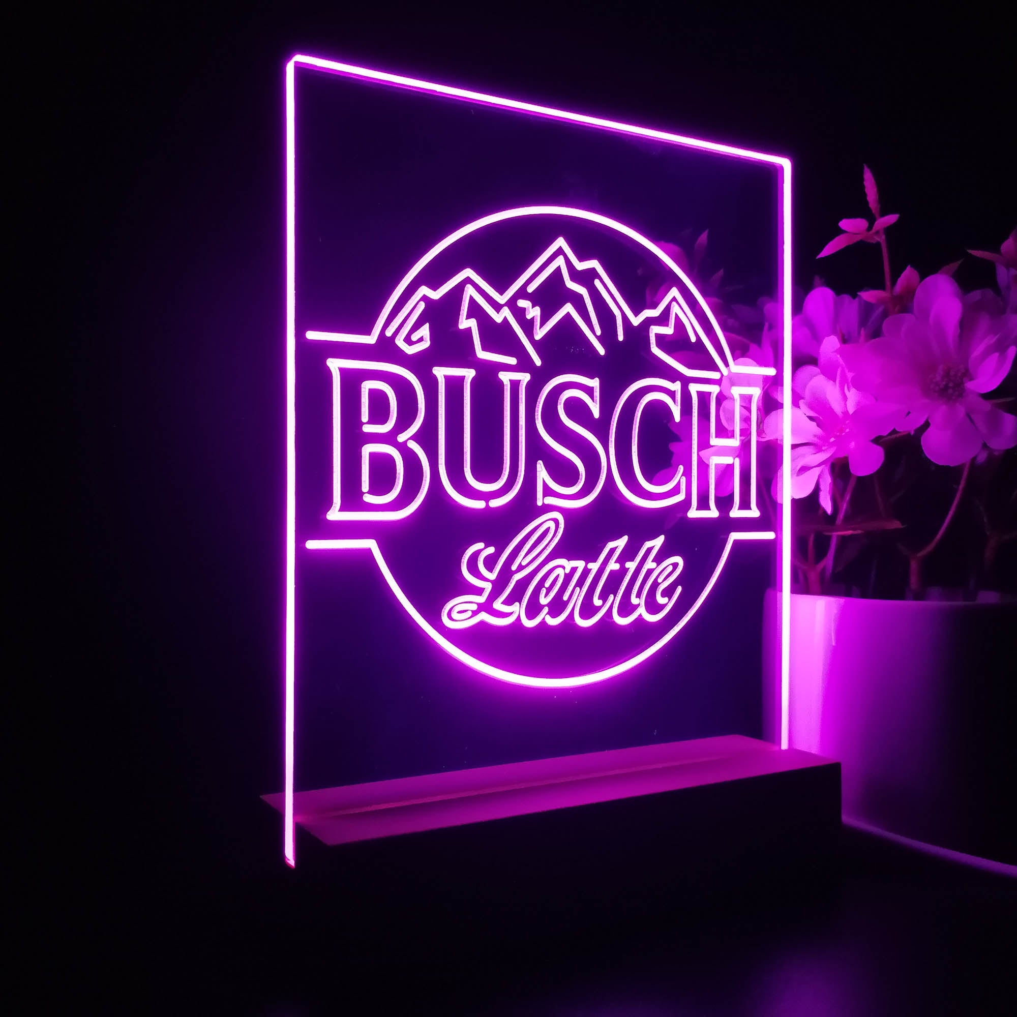 Busch Latte Mountain 3D Illusion Night Light Desk Lamp