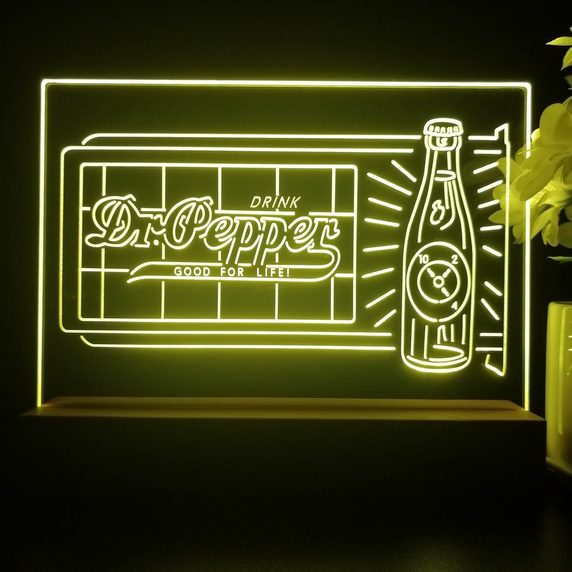 Dr. Pepper 10 2 4 Bottle Neon Sign Pub Bar Lamp