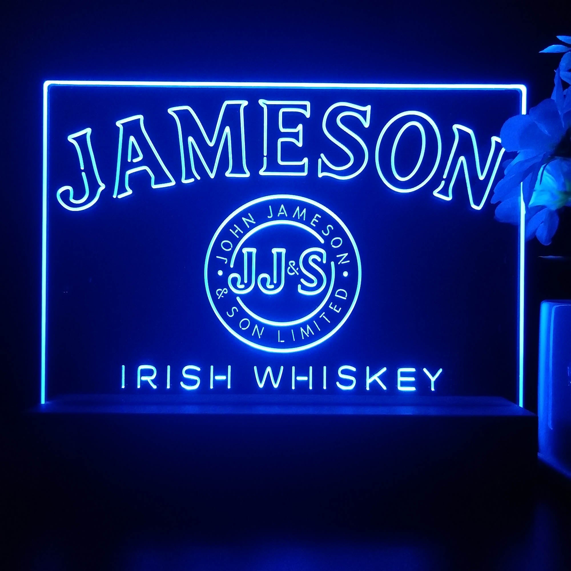 Jameson JJ&S Irish Whiskey Neon Sign Pub Bar Lamp