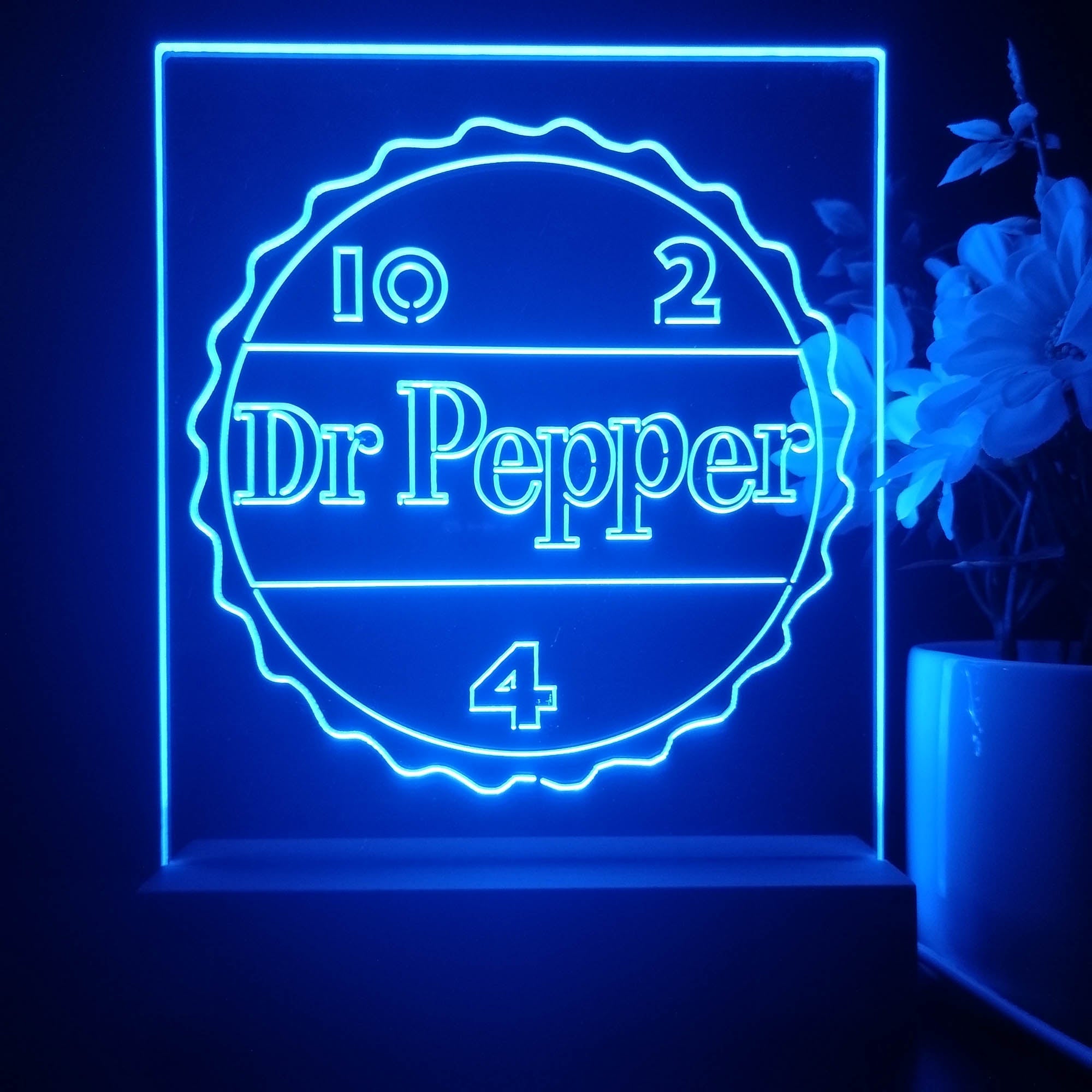 Dr Pepper 10 2 4 Drink 3D Illusion Night Light Desk Lamp