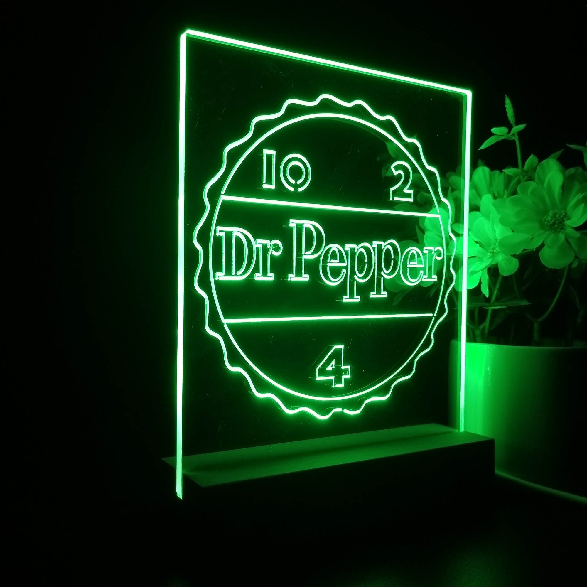 Dr Pepper 10 2 4 Drink 3D Illusion Night Light Desk Lamp