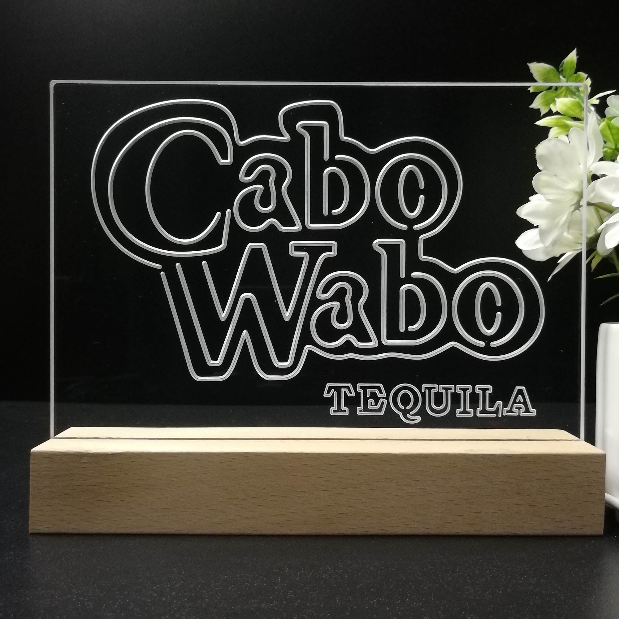 Cabo Wabo Tequila Classic Neon Sign Pub Bar Decor Lamp