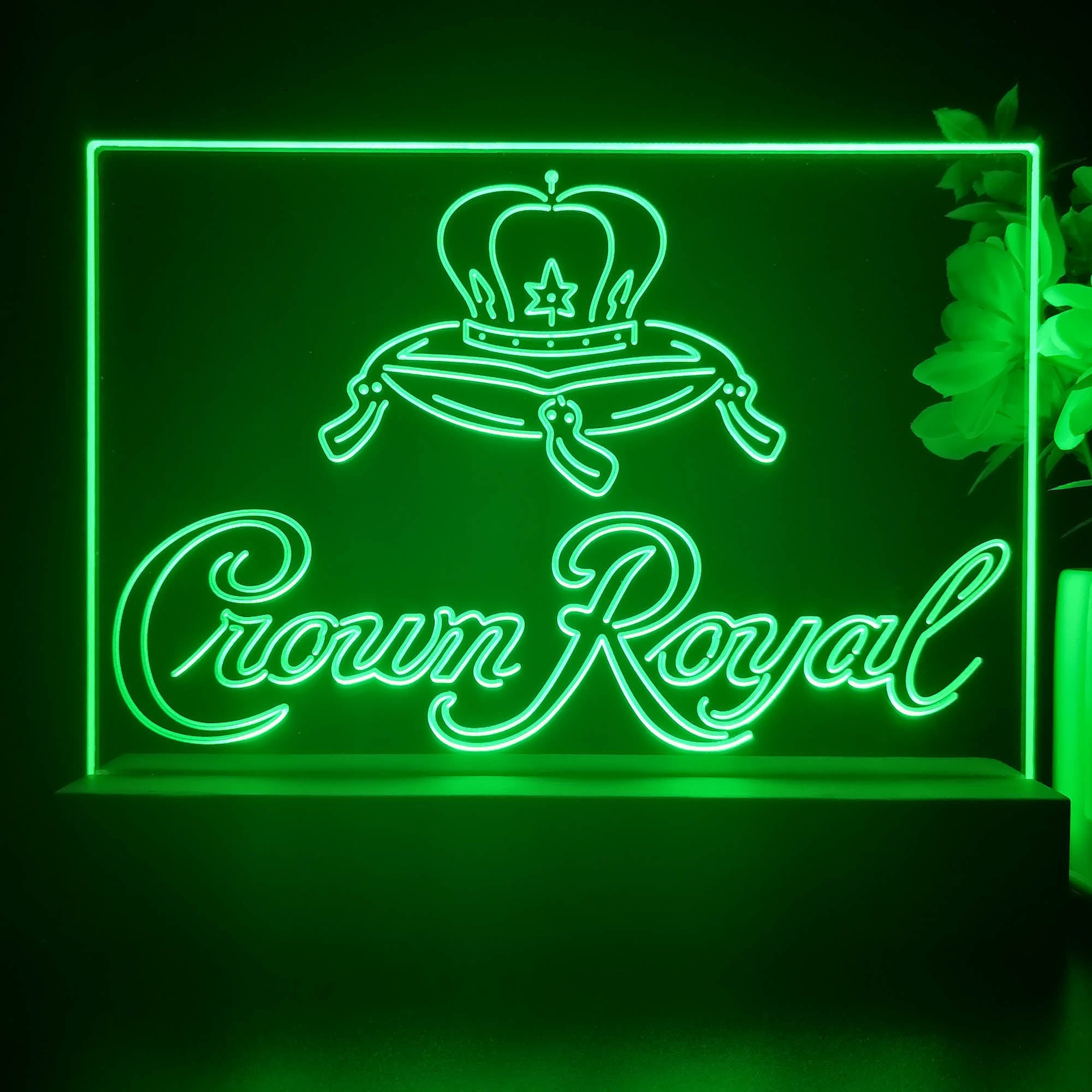 Crown Royal Whiskey Neon Sign Pub Bar Decor Lamp