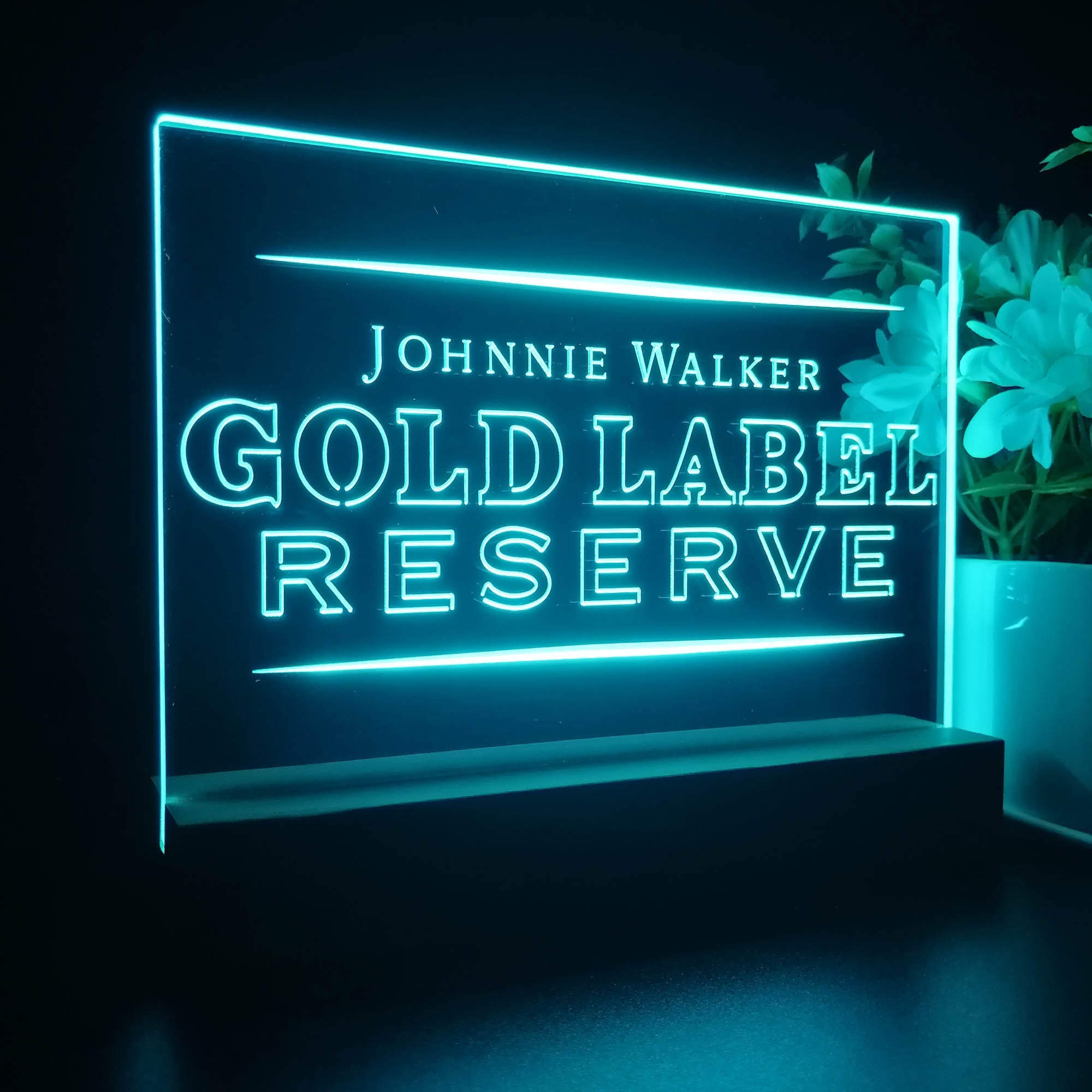 Johnnie Walker Gold Label Reserve Neon Sign Pub Bar Decor Lamp