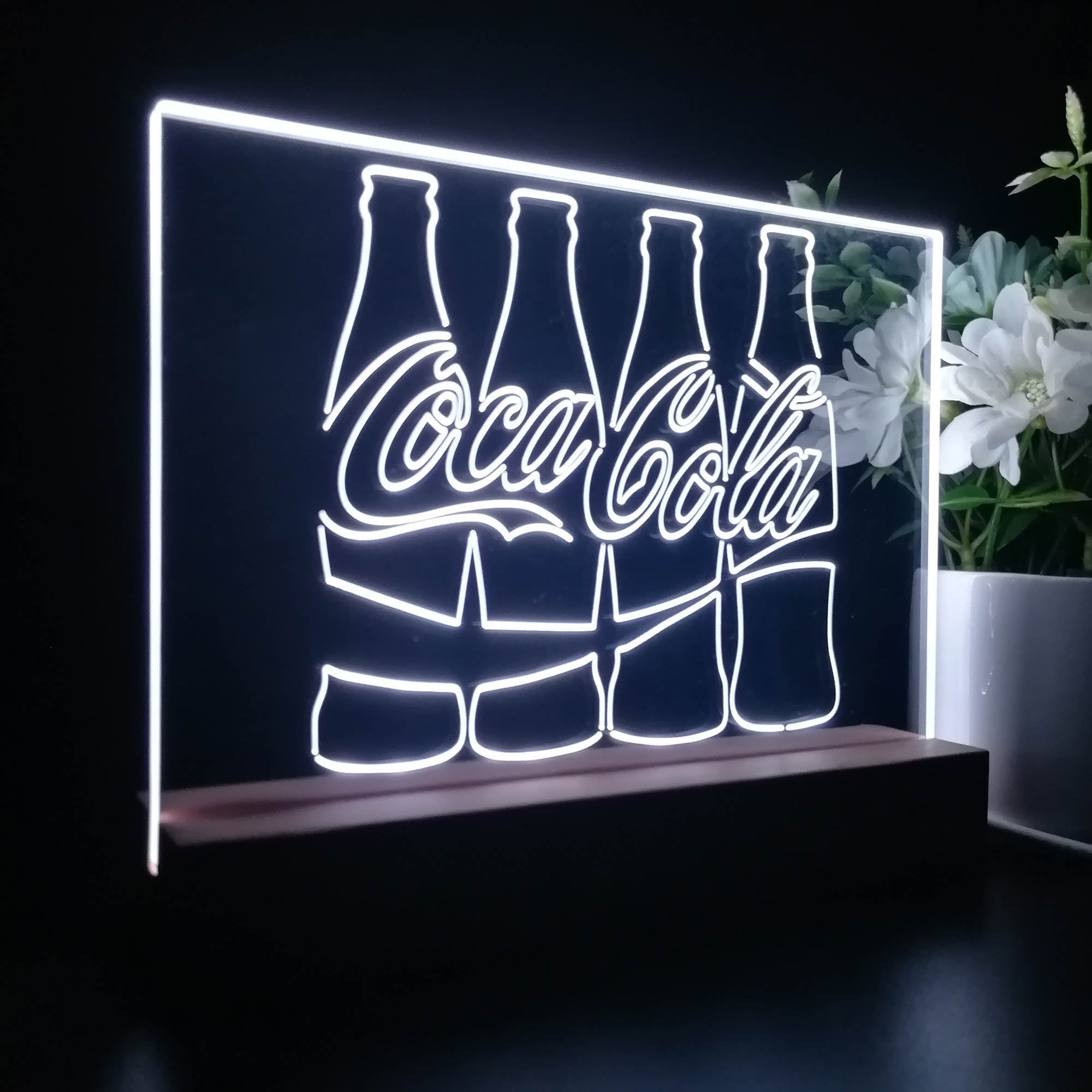 Coca Cola Bottles Neon Sign Pub Bar Decor Lamp