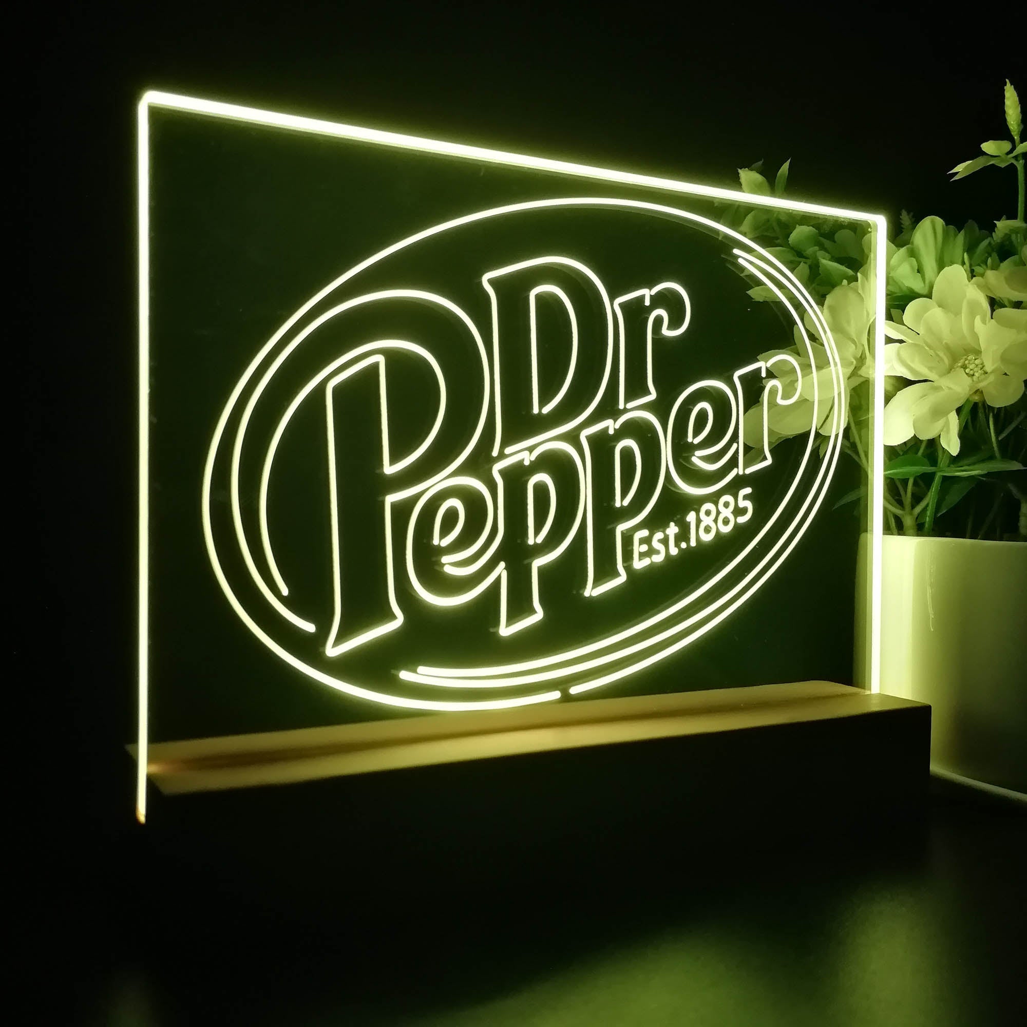 Dr Pepper Est 1885 Neon Sign Pub Bar Decor Lamp