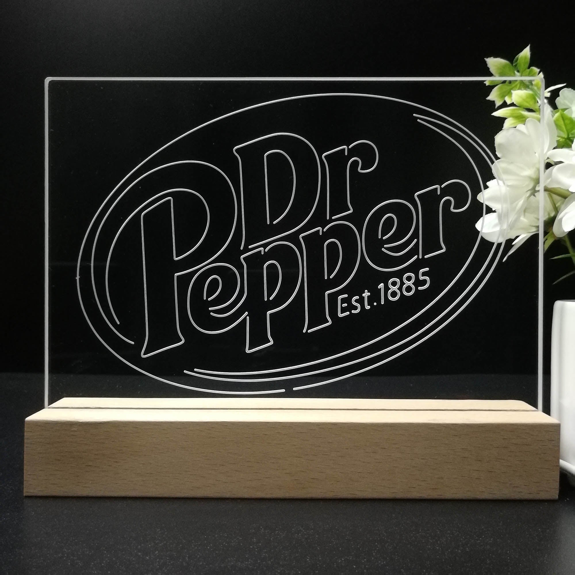 Dr Pepper Est 1885 Neon Sign Pub Bar Decor Lamp