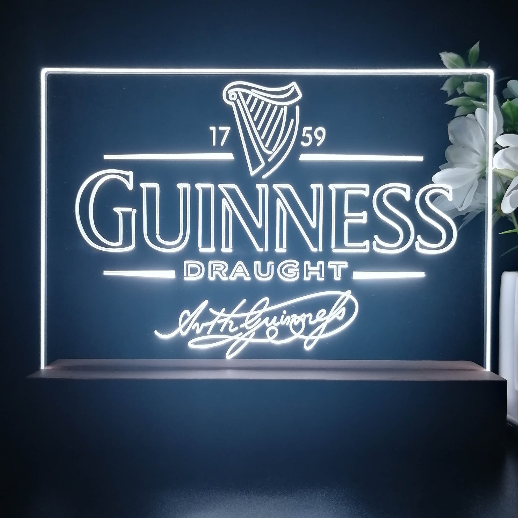 Guinness Draught 1759 Neon Sign Pub Bar Decor Lamp