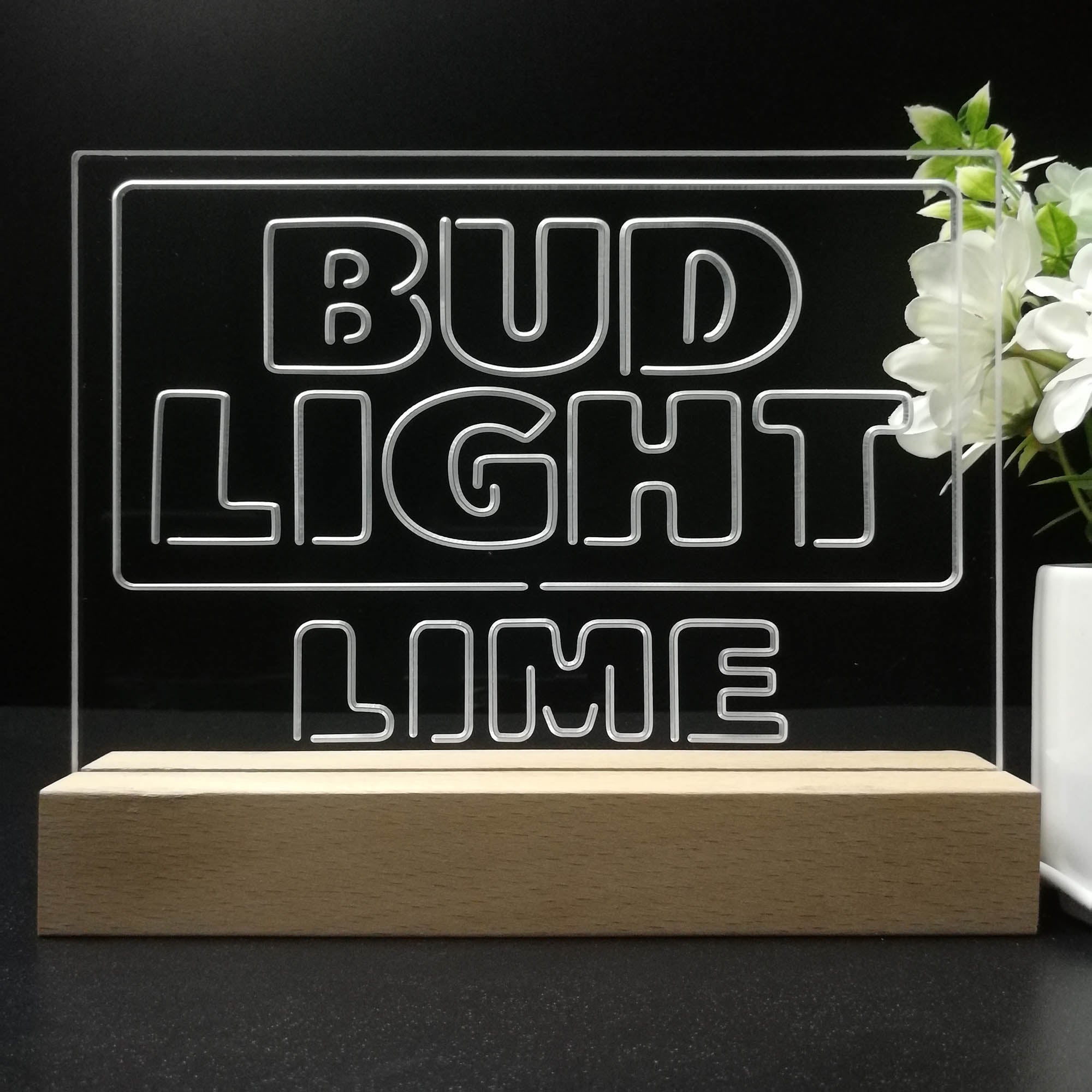 Bud Light Lime Neon Sign Pub Bar Decor Lamp