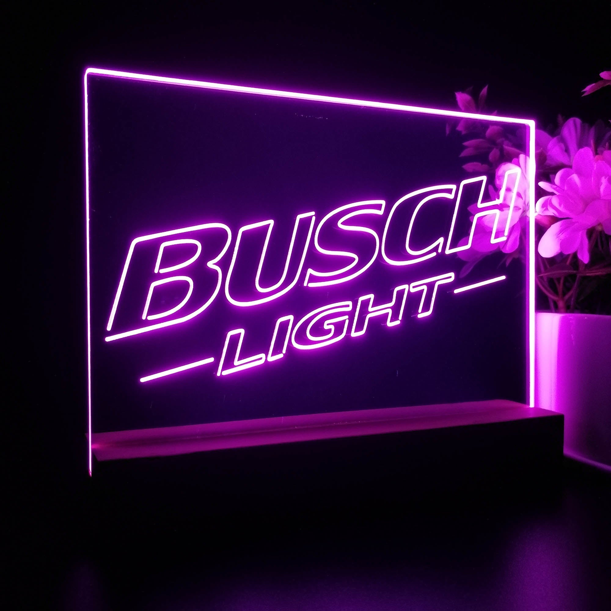 Busch Light Upslope Logo Neon Sign Pub Bar Decor Lamp