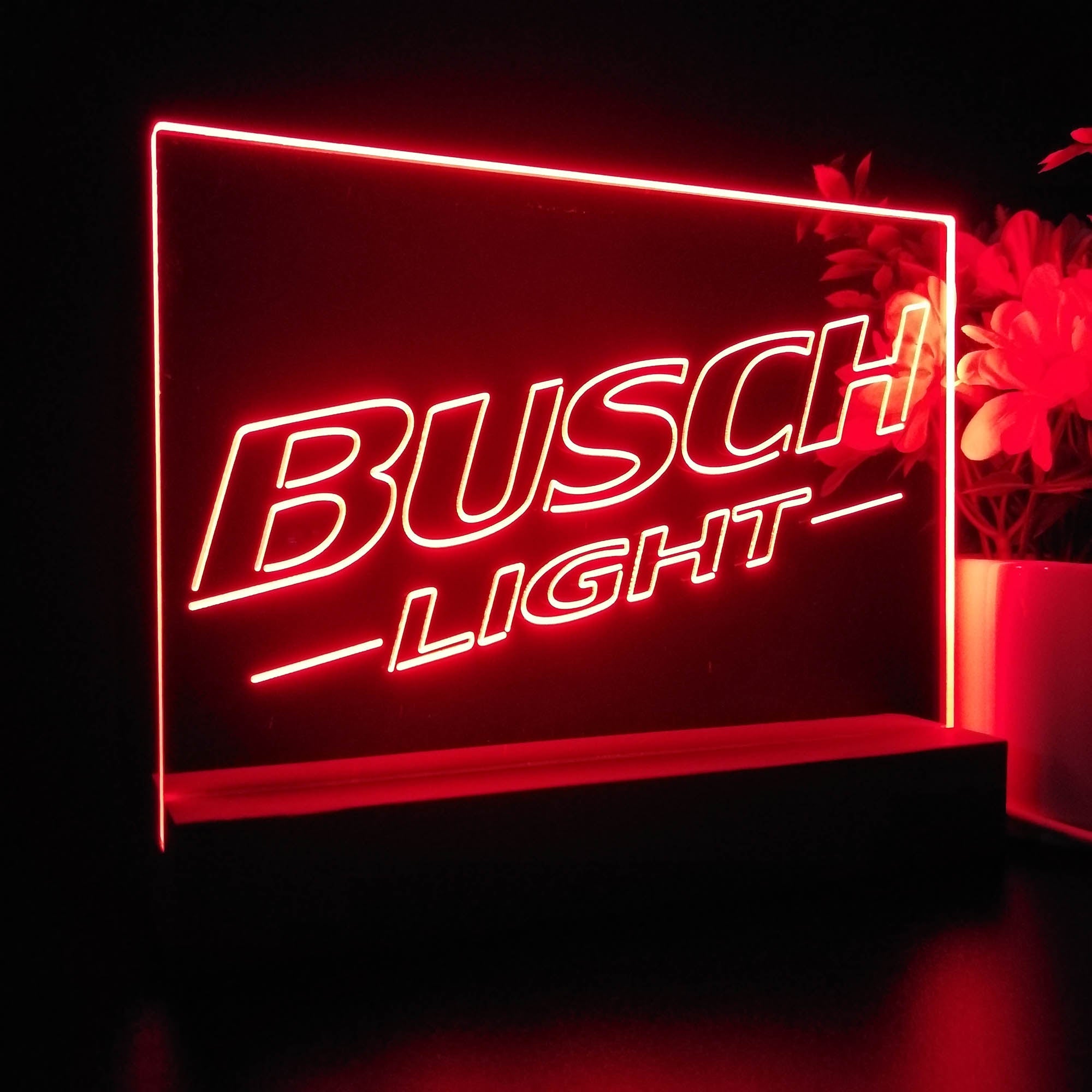 Busch Light Upslope Logo Neon Sign Pub Bar Decor Lamp