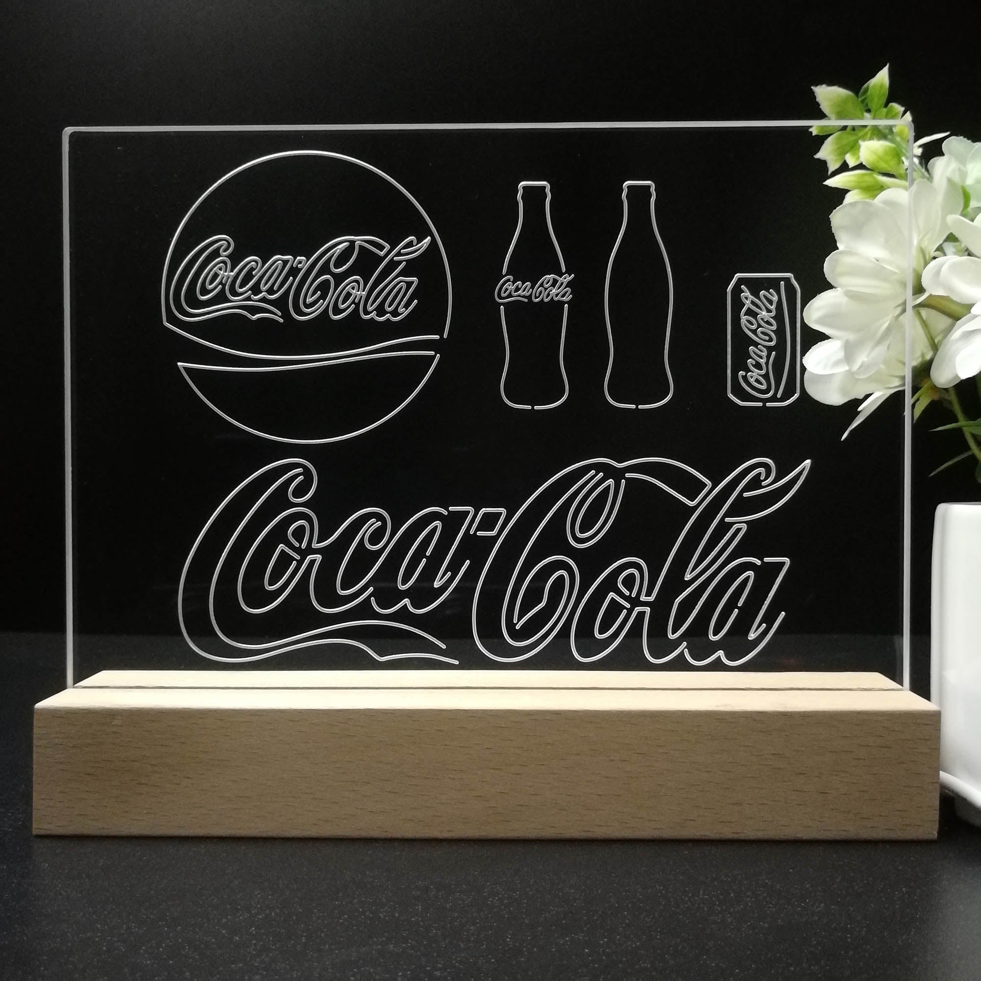 Coca Cola Merchandise Gift Neon Sign Pub Bar Decor Lamp