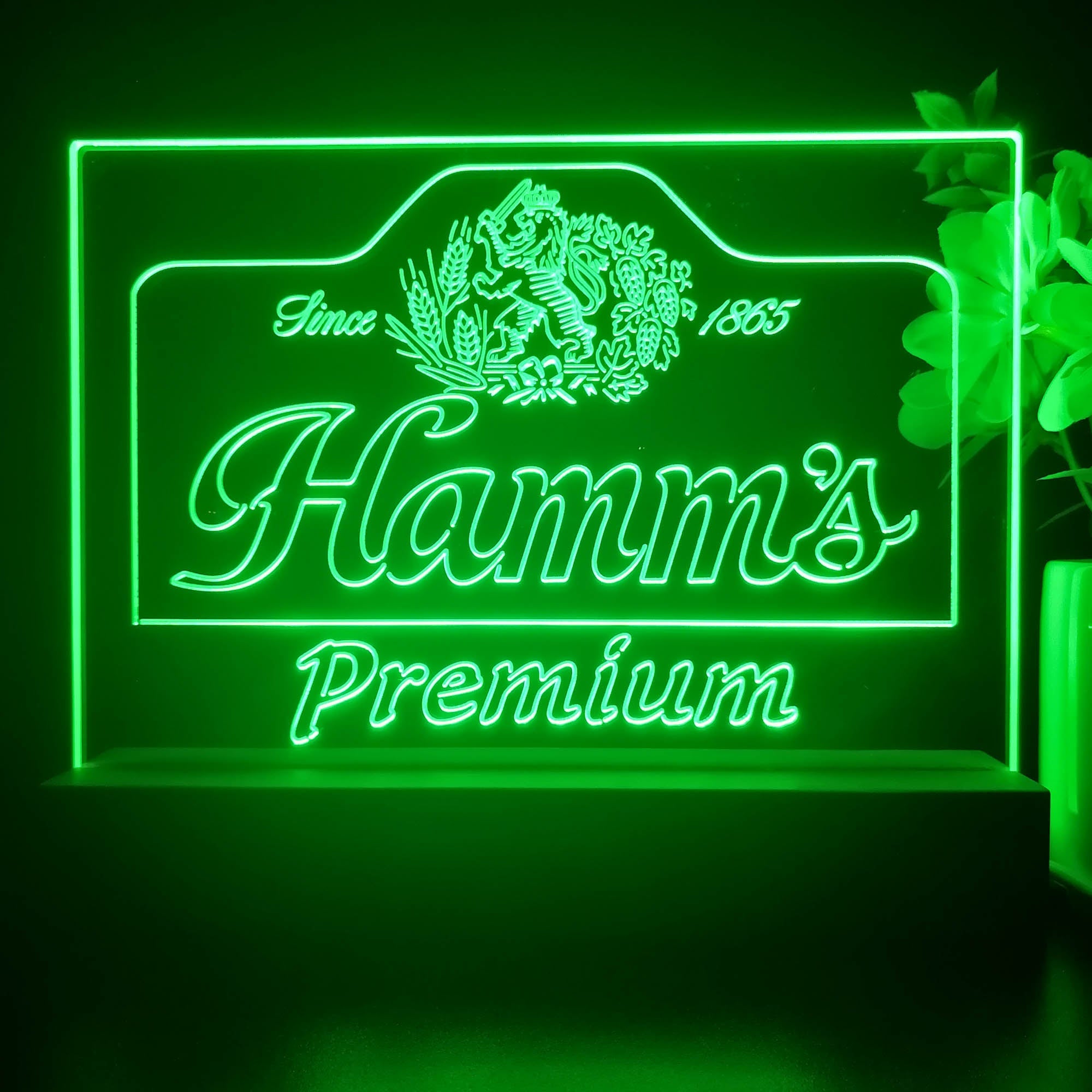 Hamm's Premium Est 1865 Neon Sign Pub Bar Decor Lamp