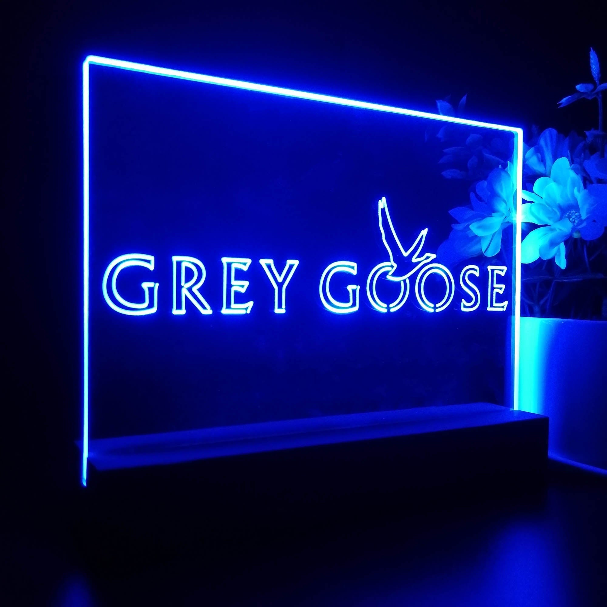 Grey Goose Simple Logo Neon Sign Pub Bar Decor Lamp