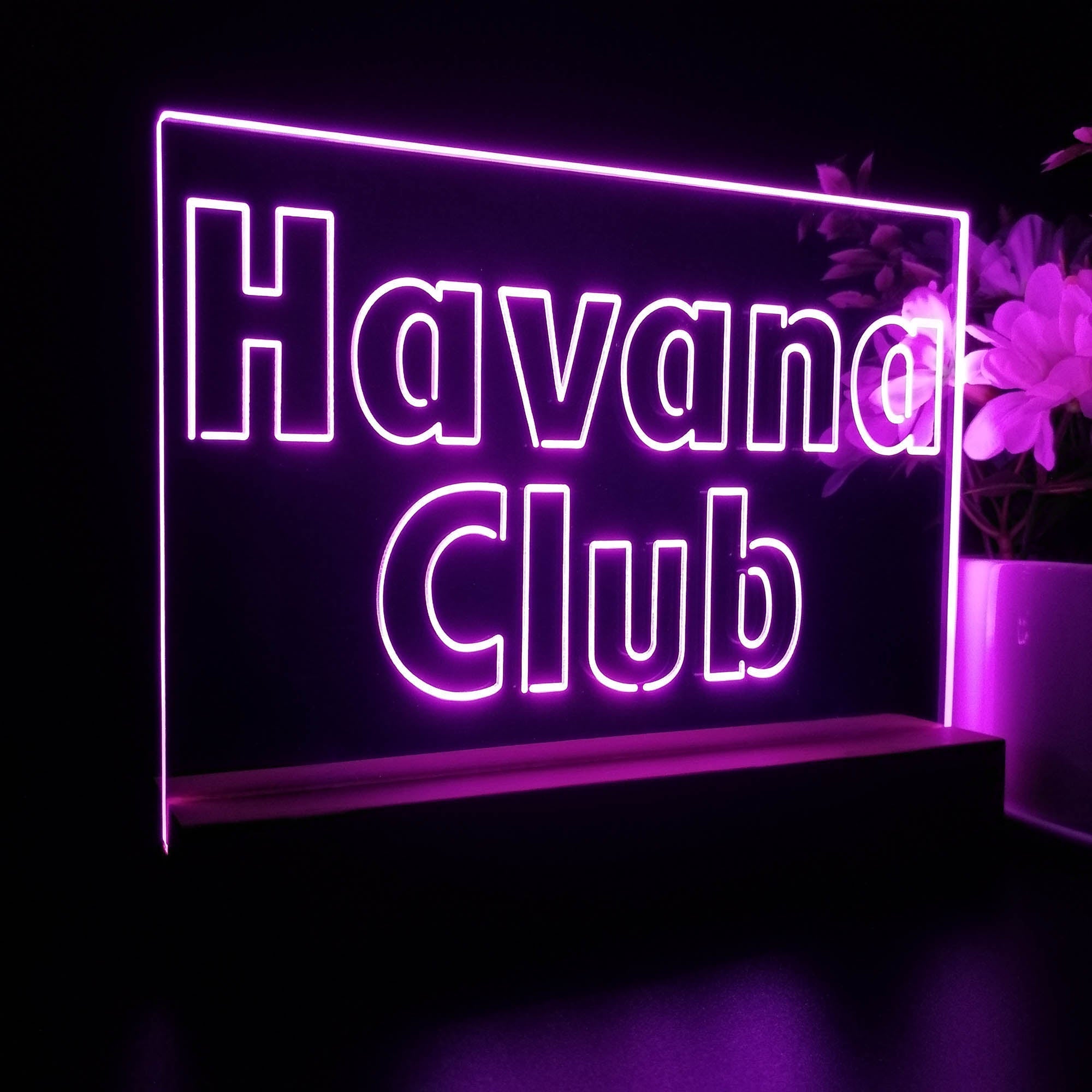 Havanas Club Rum Neon Sign Pub Bar Decor Lamp
