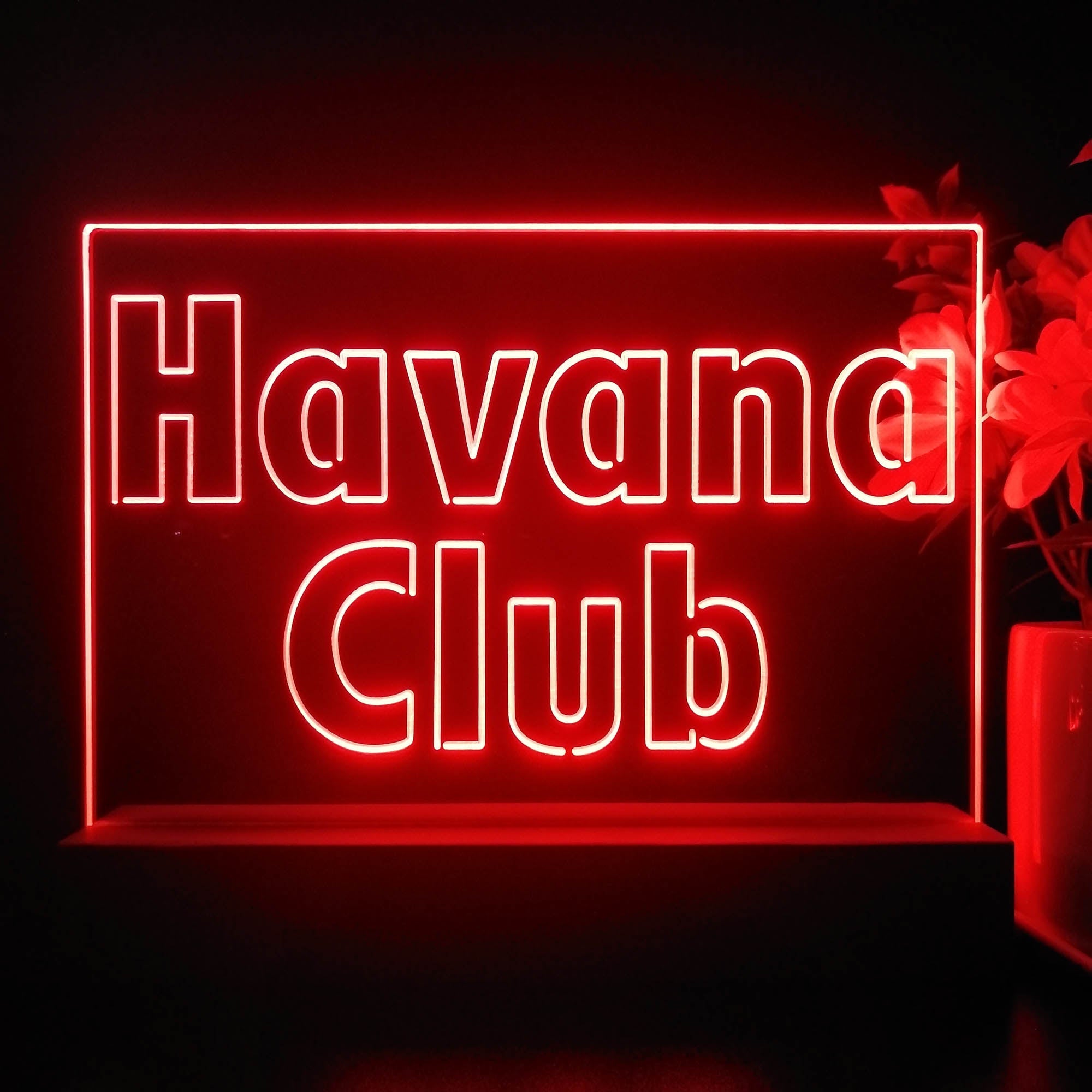 Havanas Club Rum Neon Sign Pub Bar Decor Lamp