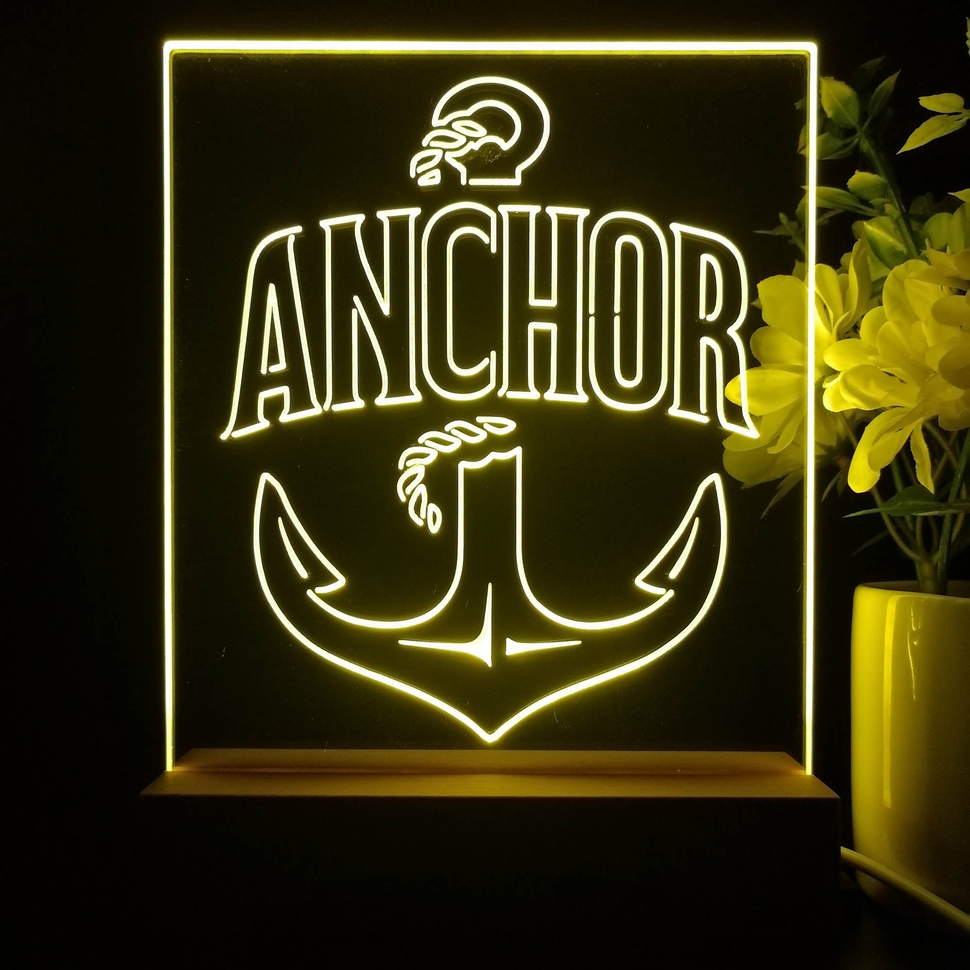 Anchor beer Night Light Neon Pub Bar Lamp