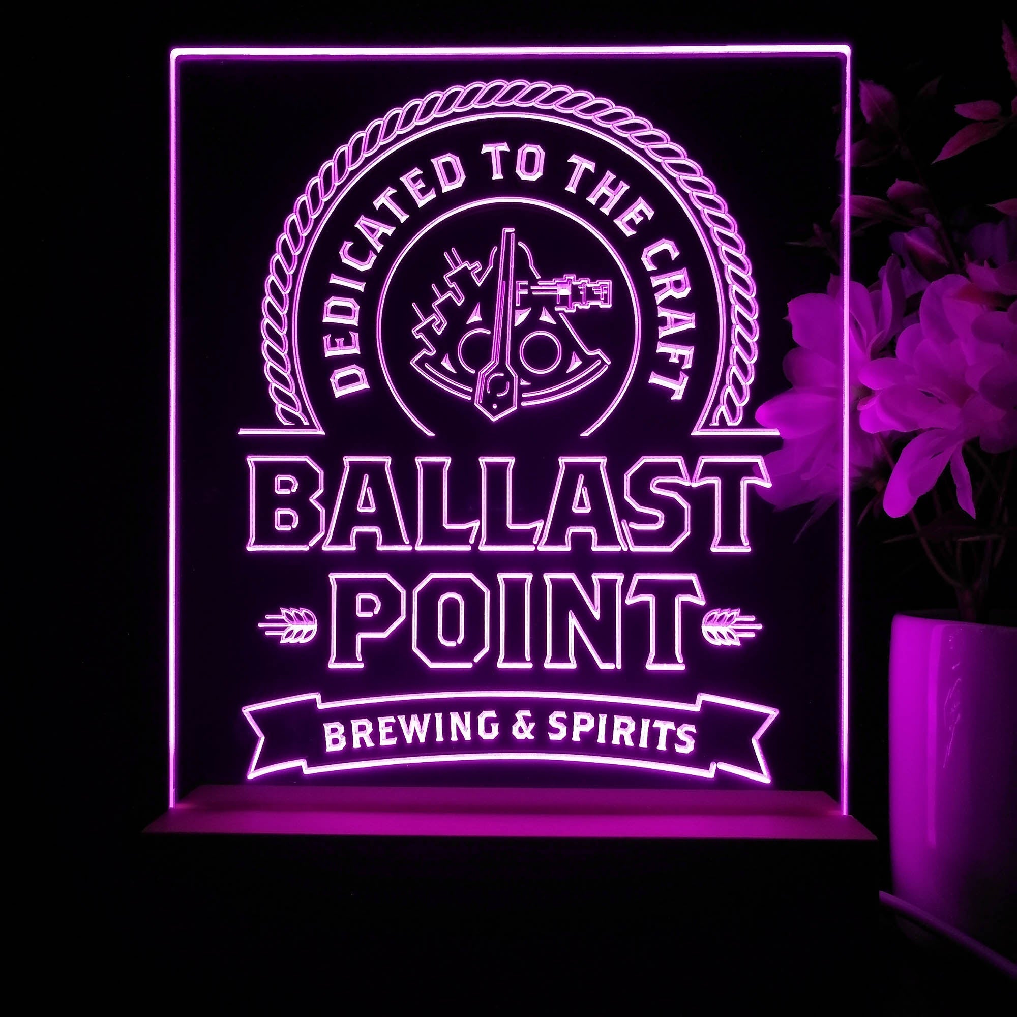 Ballast Point Brewing Co. Night Light Neon Pub Bar Lamp