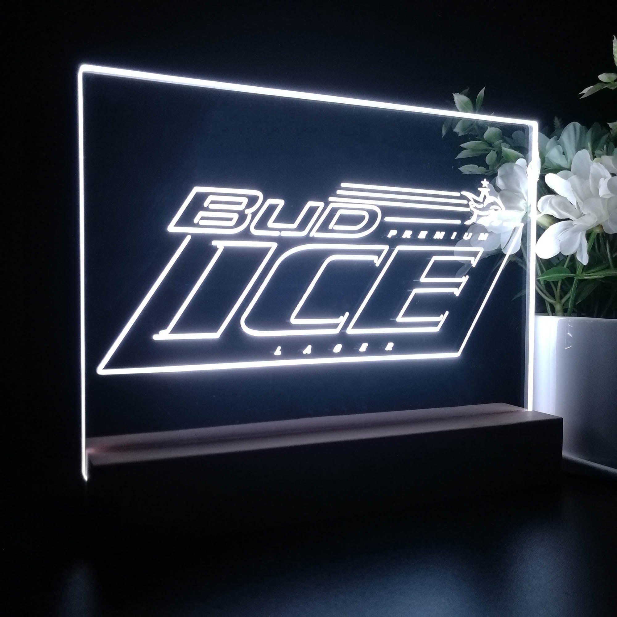 Bud Ice Larger Neon Sign Pub Bar Decor Lamp