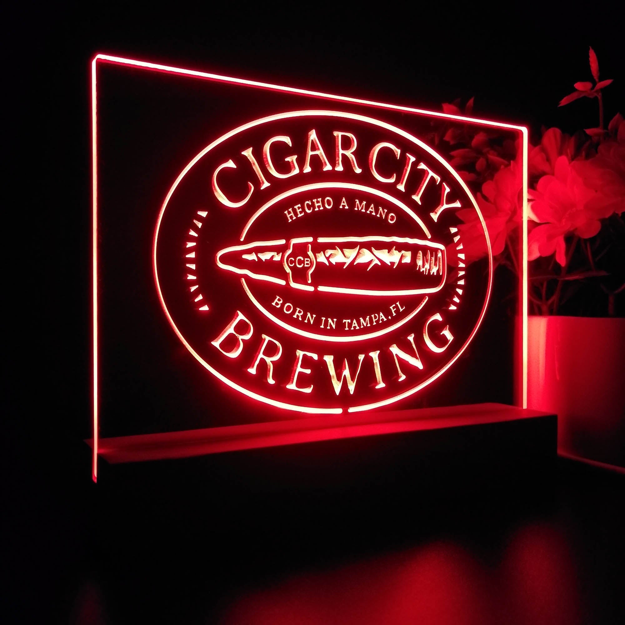Cigar City Brewing Co. Neon Sign Pub Bar Decor Lamp